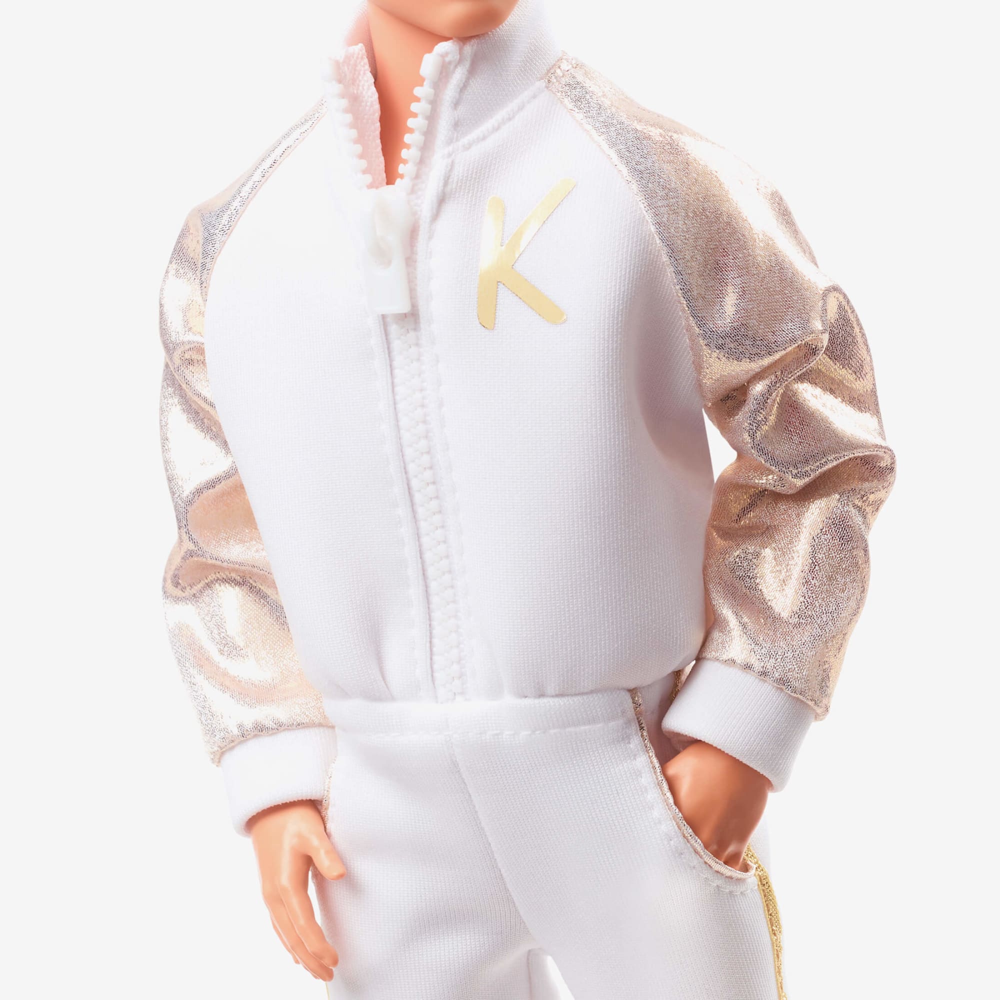 Ken Doll In White and Gold Tracksuit – Barbie The Movie - Image 12