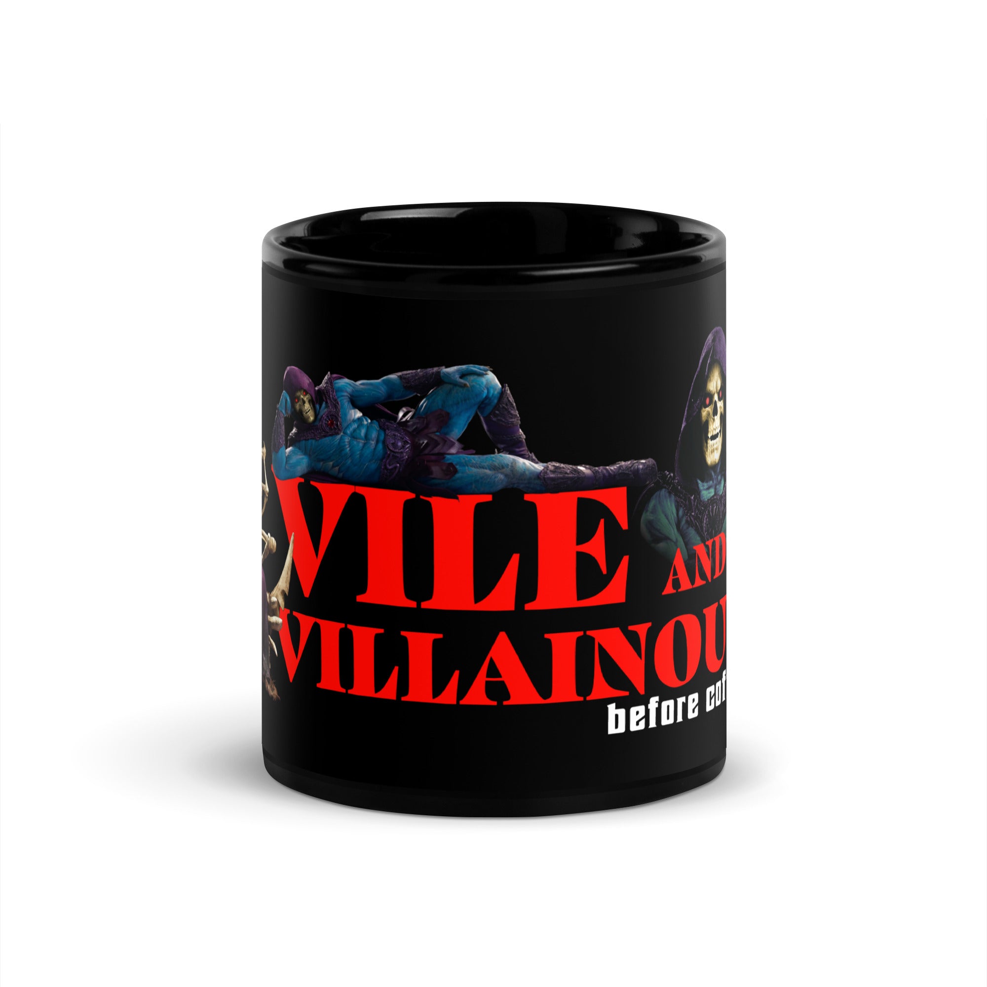 Masters of the Universe Movie Skeletor Before Coffee Black Mug - Image 2