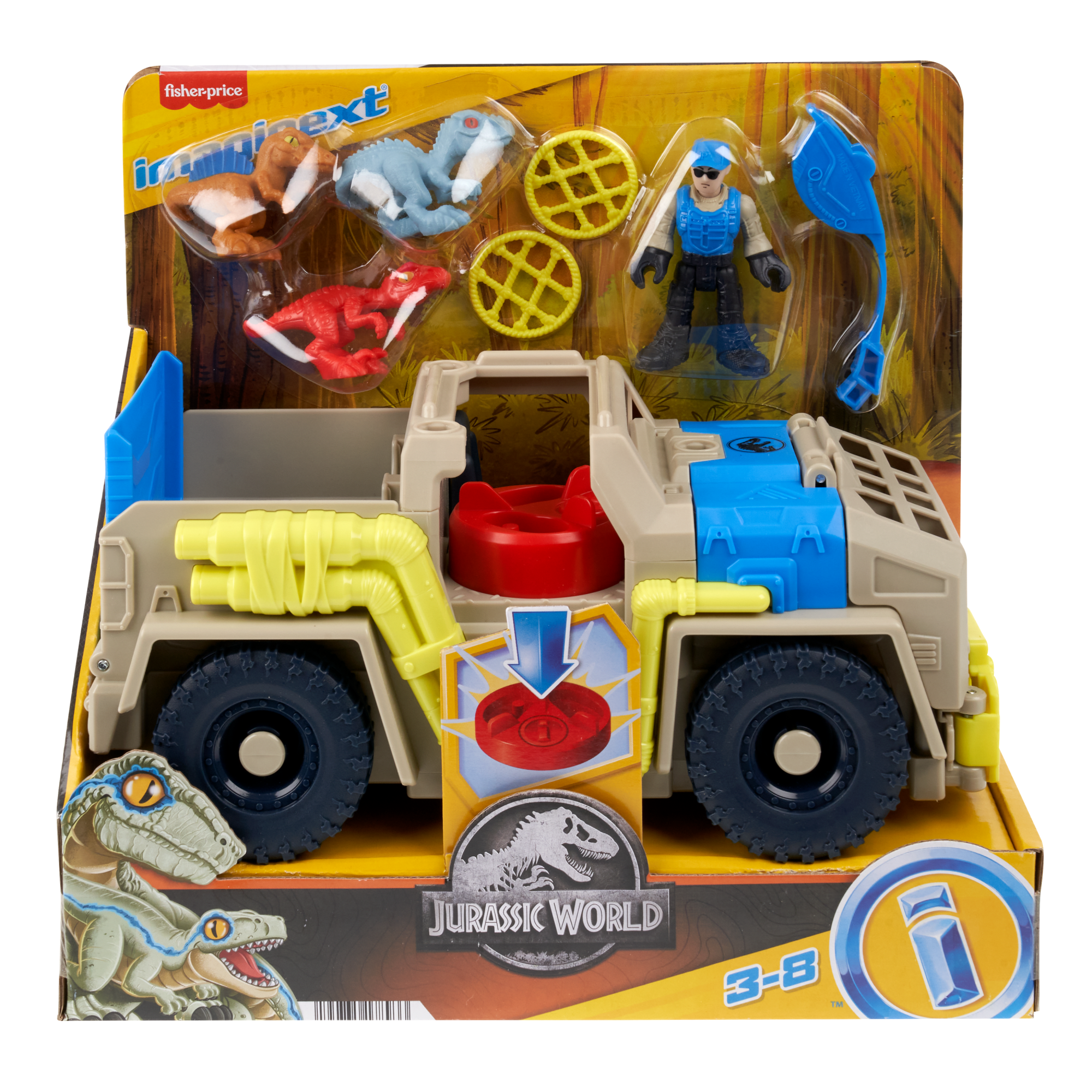 Imaginext Jurassic World Camion de Pistage et de Transport de Dinos - Image 2