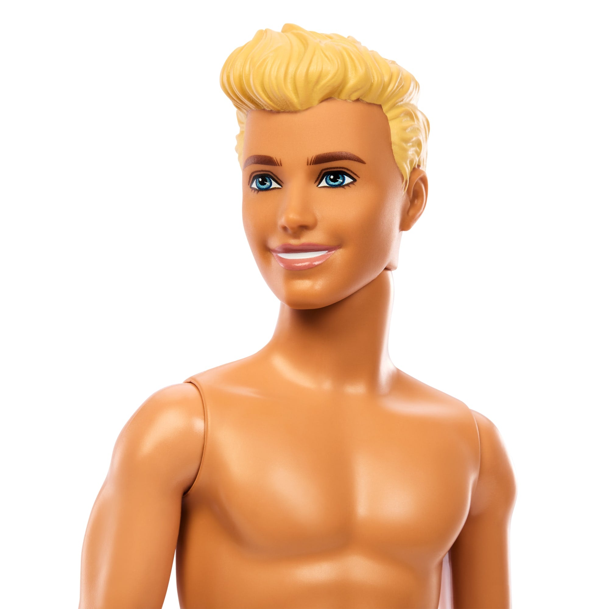 Beach Ken Doll With Blond Hair Wearing Purple Swimsuit - Image 2