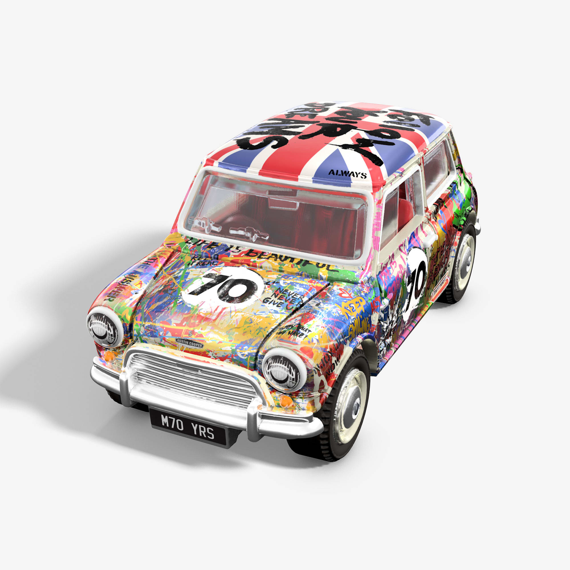 Matchbox x Mr Brainwash 1964 Austin Mini Cooper S - Image 4