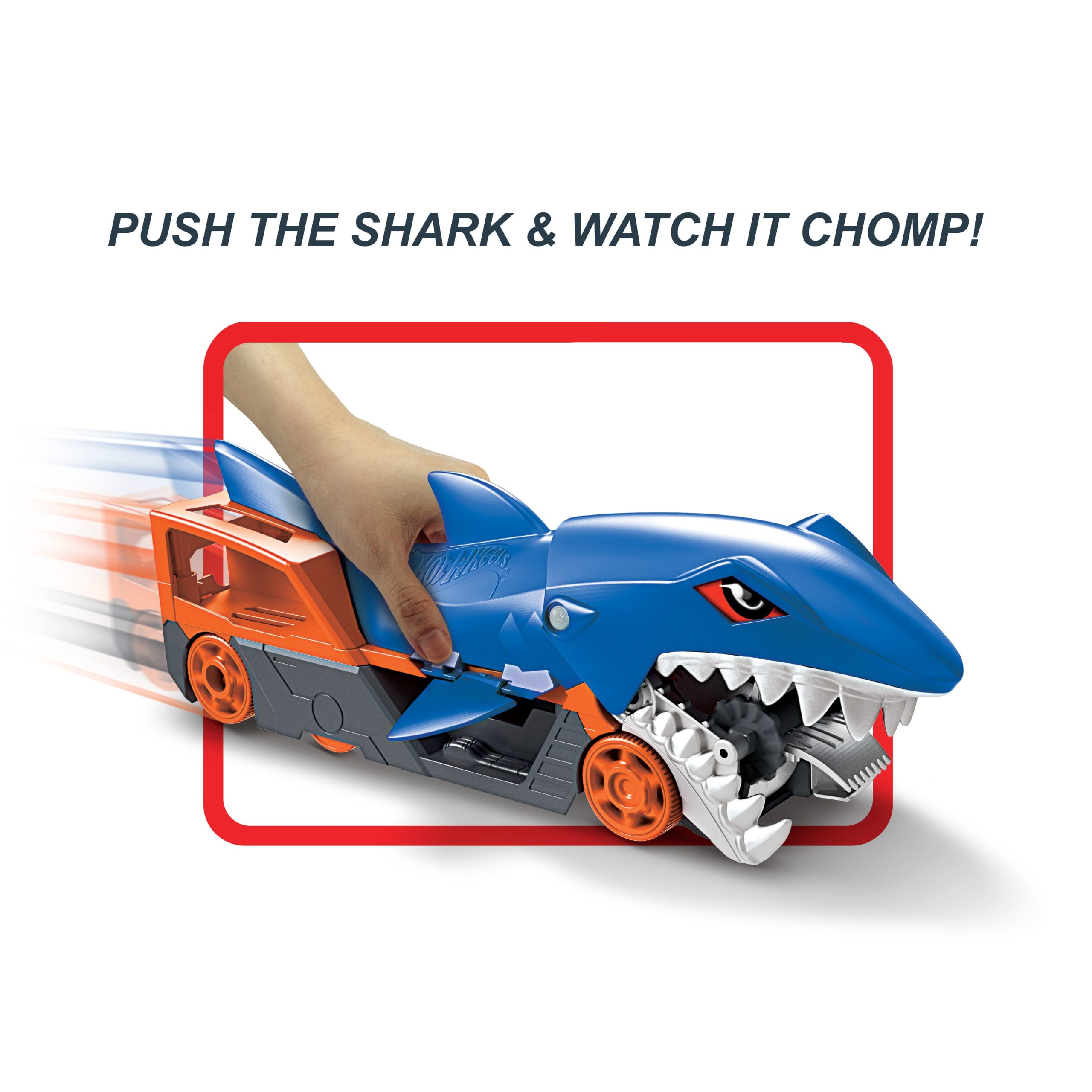 Hot Wheels Shark Chomp Transporter Playset With One 1:64 Scale Car For Kids 4 To 8 Years Old - Image 3