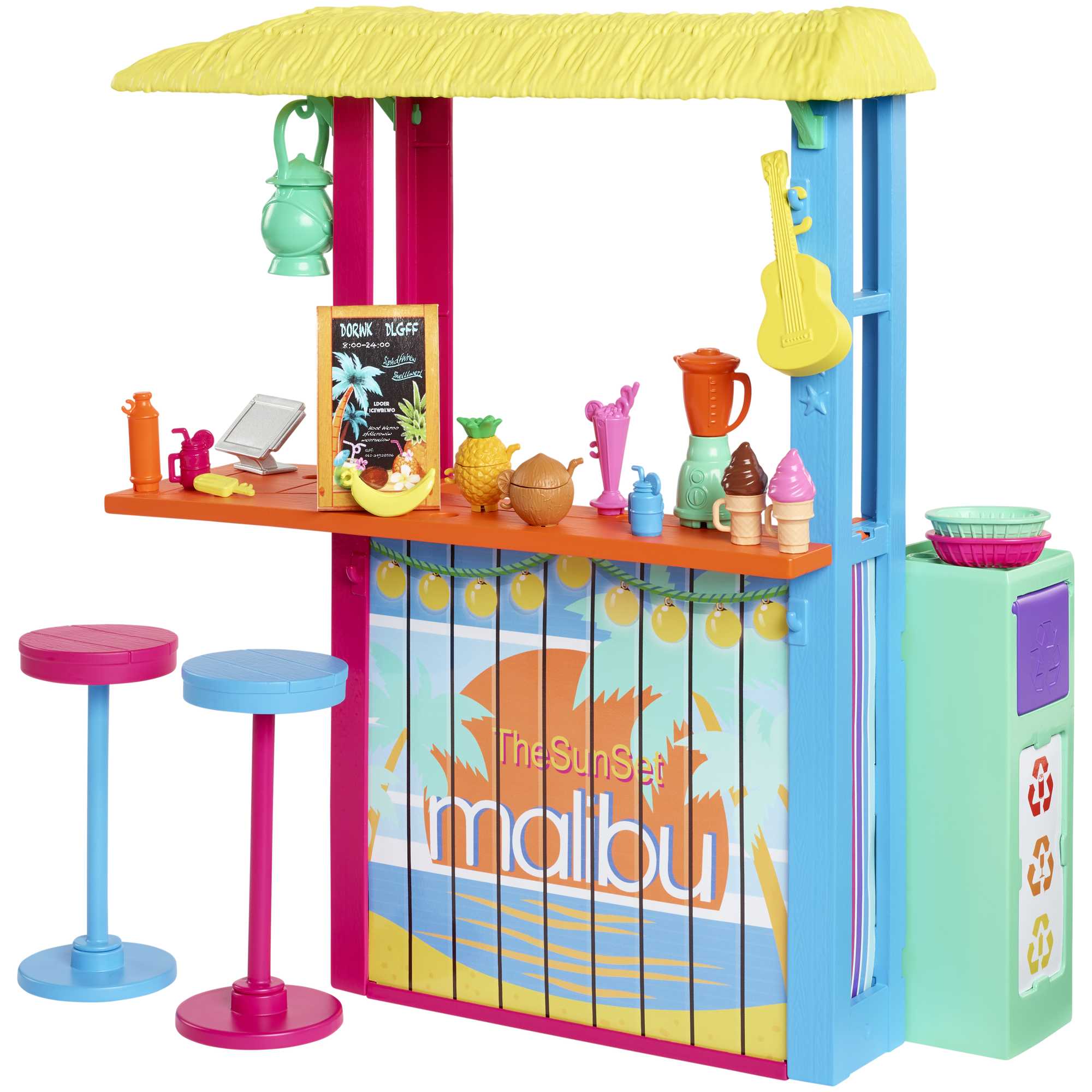 Barbie Loves The Ocean Beach Shack Playset. Made From Recycled Plastics - Image 5