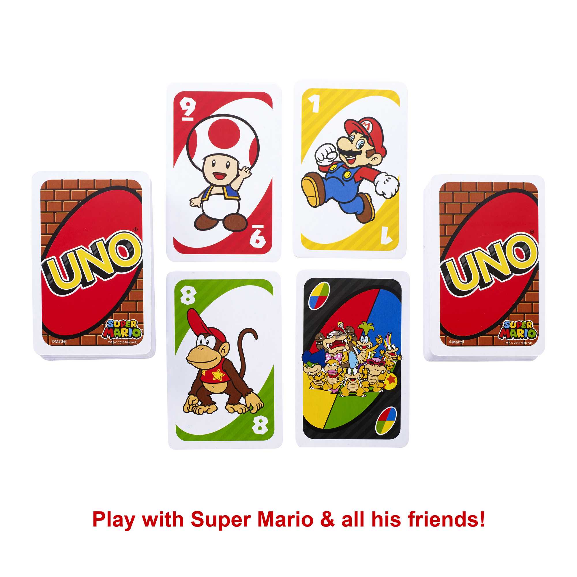 UNO Super Mario Card Game. Video Game Themed Travel Game in Collectible Storage Tin - Image 4