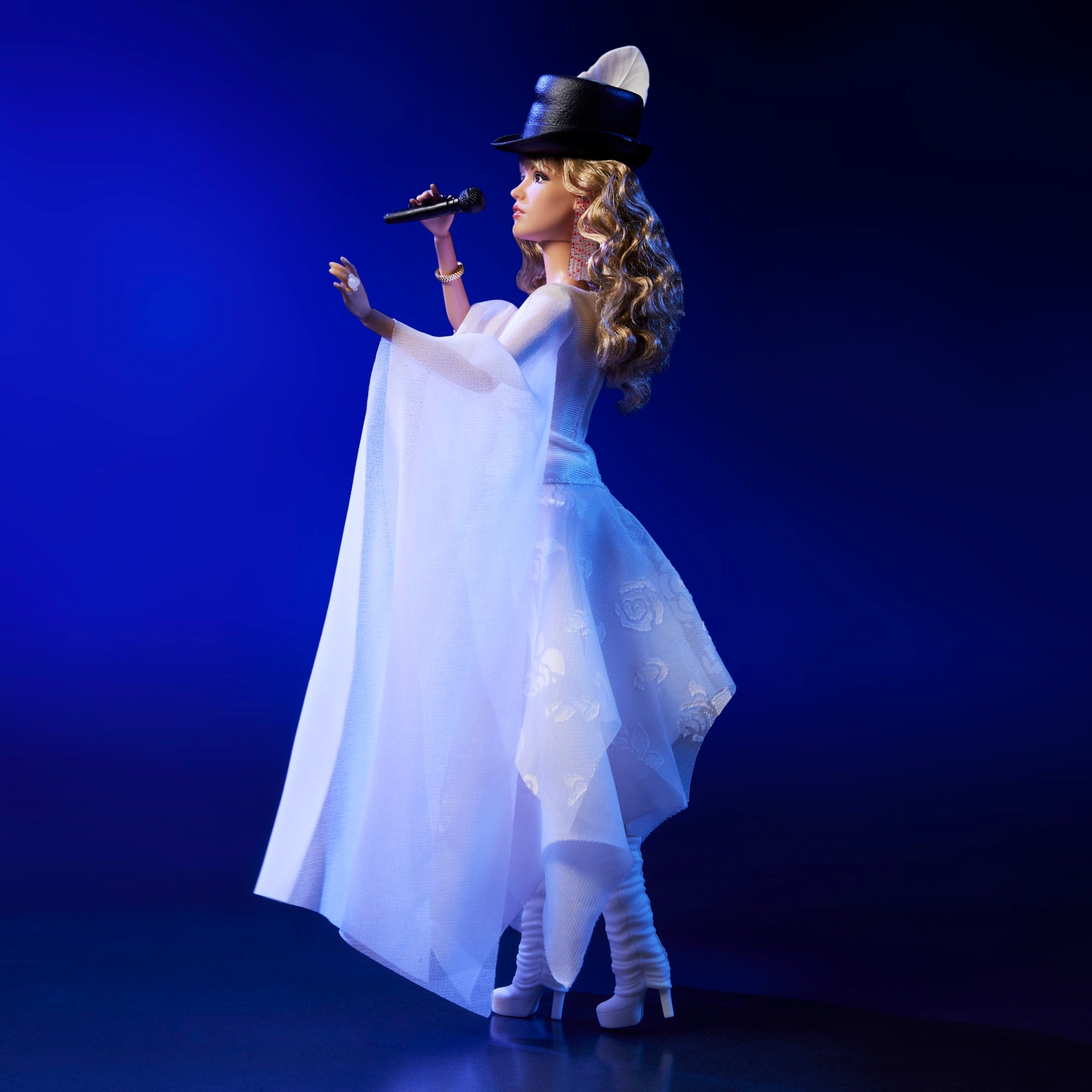 Barbie Signature Stevie Nicks Bella Donna Collector Doll With Flowing White Dress & Accessories - Image 6