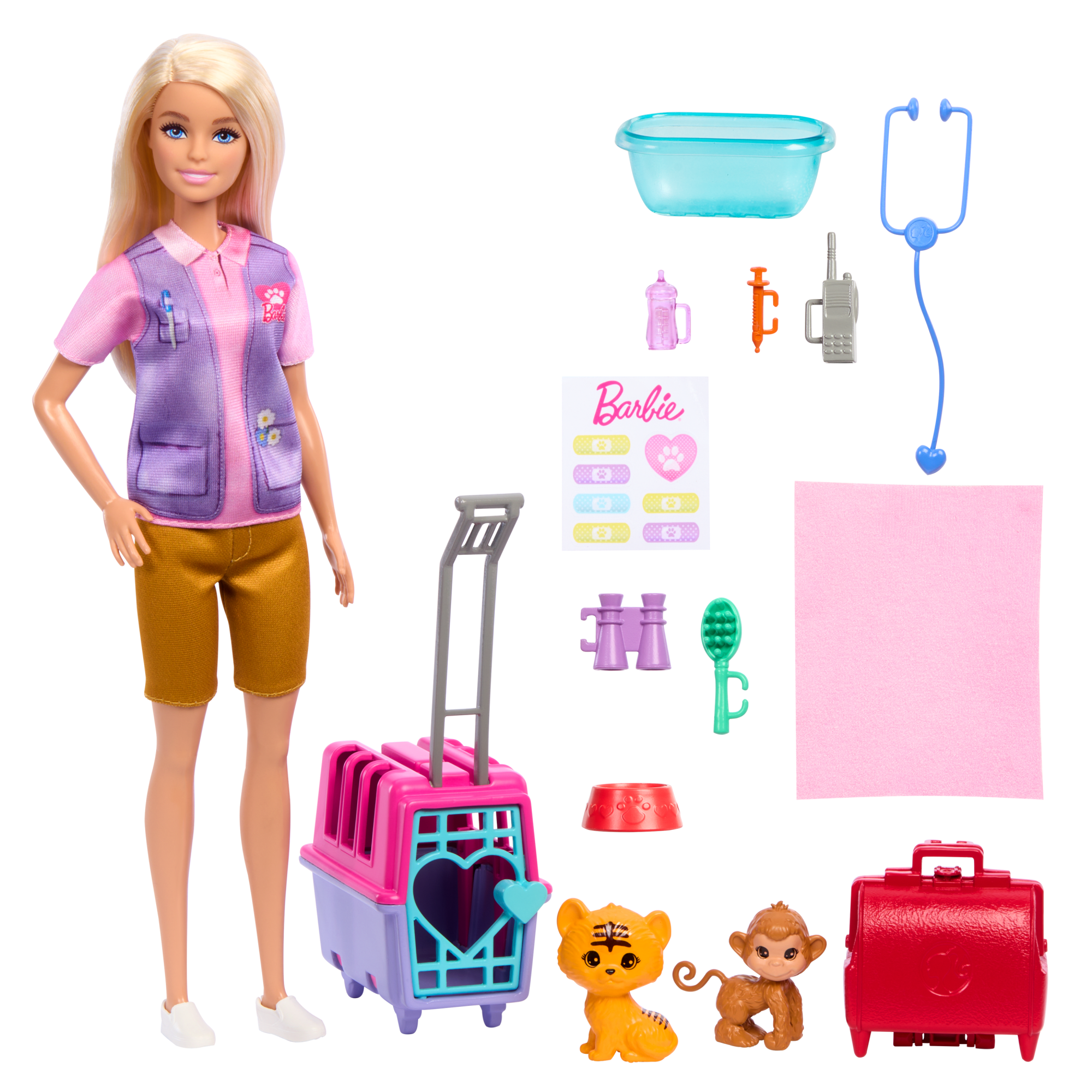 Barbie-Sauvetage D'Animaux-Coffret Poupée Blonde et Accessoires - Image 4