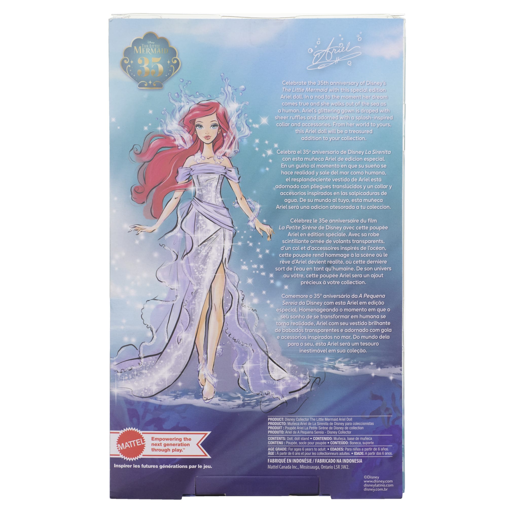 Disney Collector The Little Mermaid Ariel 35th Anniversary Doll - Image 6