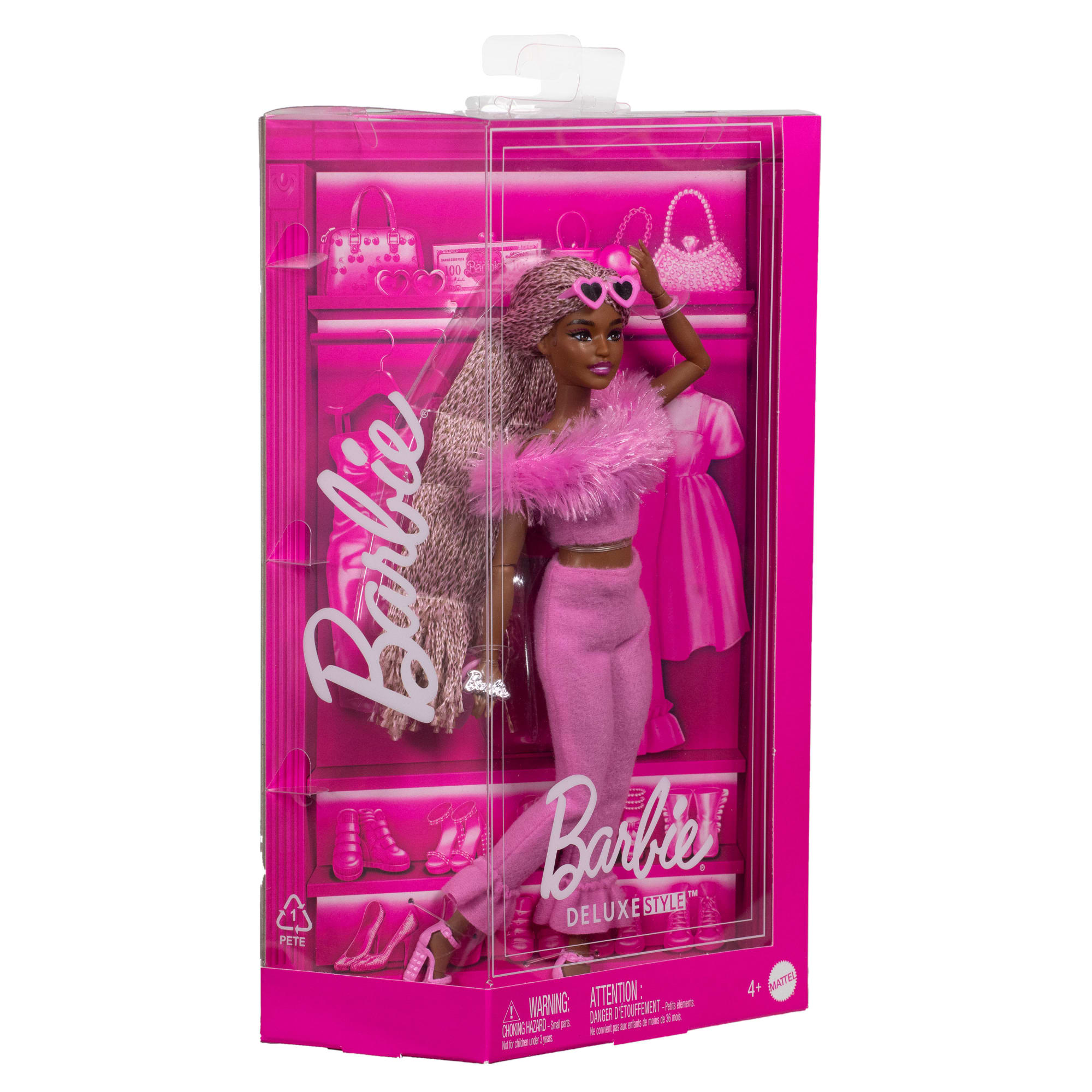 Barbie Deluxe Style Doll #4 in Soft Pink Jumpsuit - Image 5