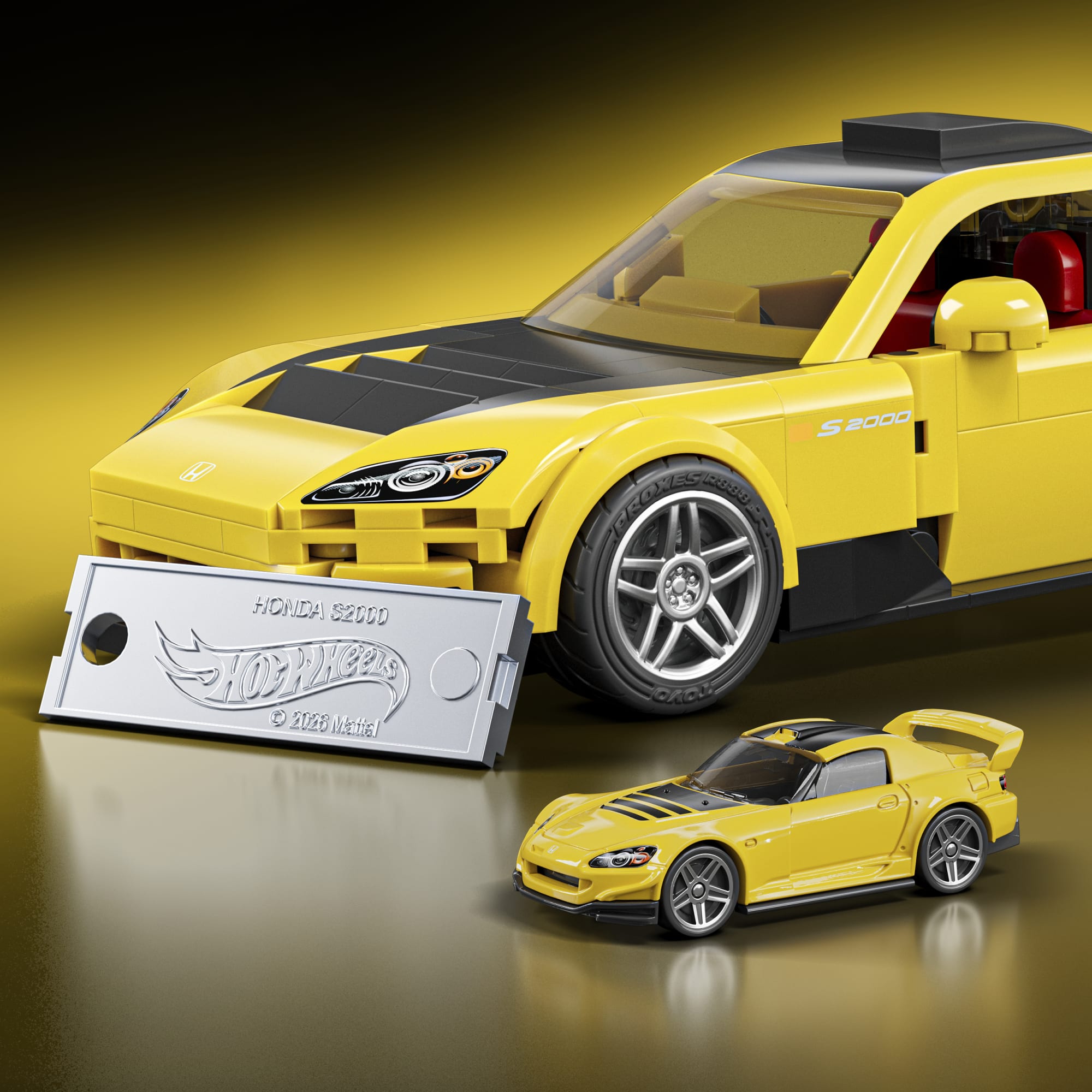 Mattel Brick Shop Hot Wheels '07 Honda S2000 Building Toy Kit (257 Pieces). For Collectors | Mattel - Image 5