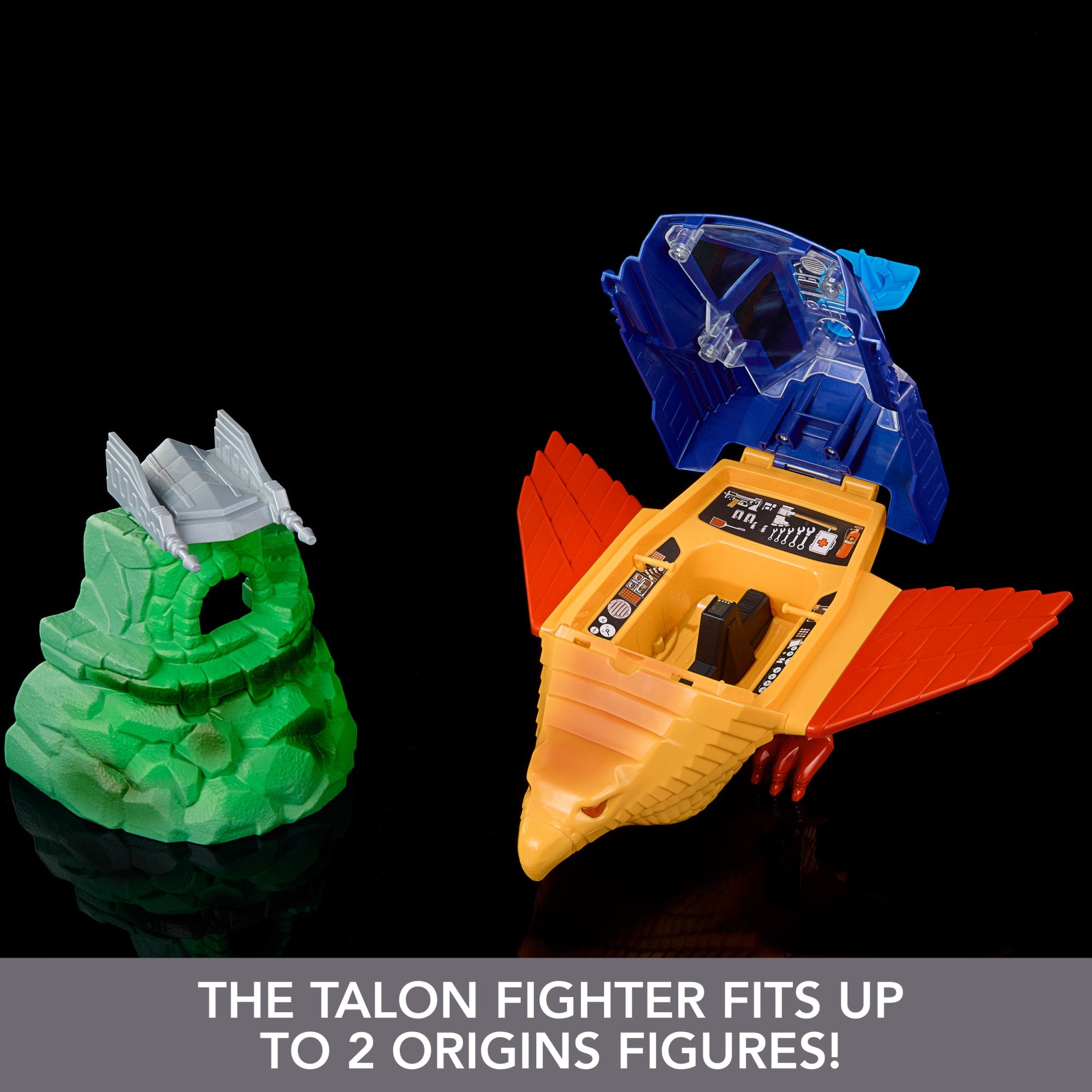 Masters Of The Universe Origins Toy. Talon Fighter Vehicle And Point Dread Accessories - Image 4