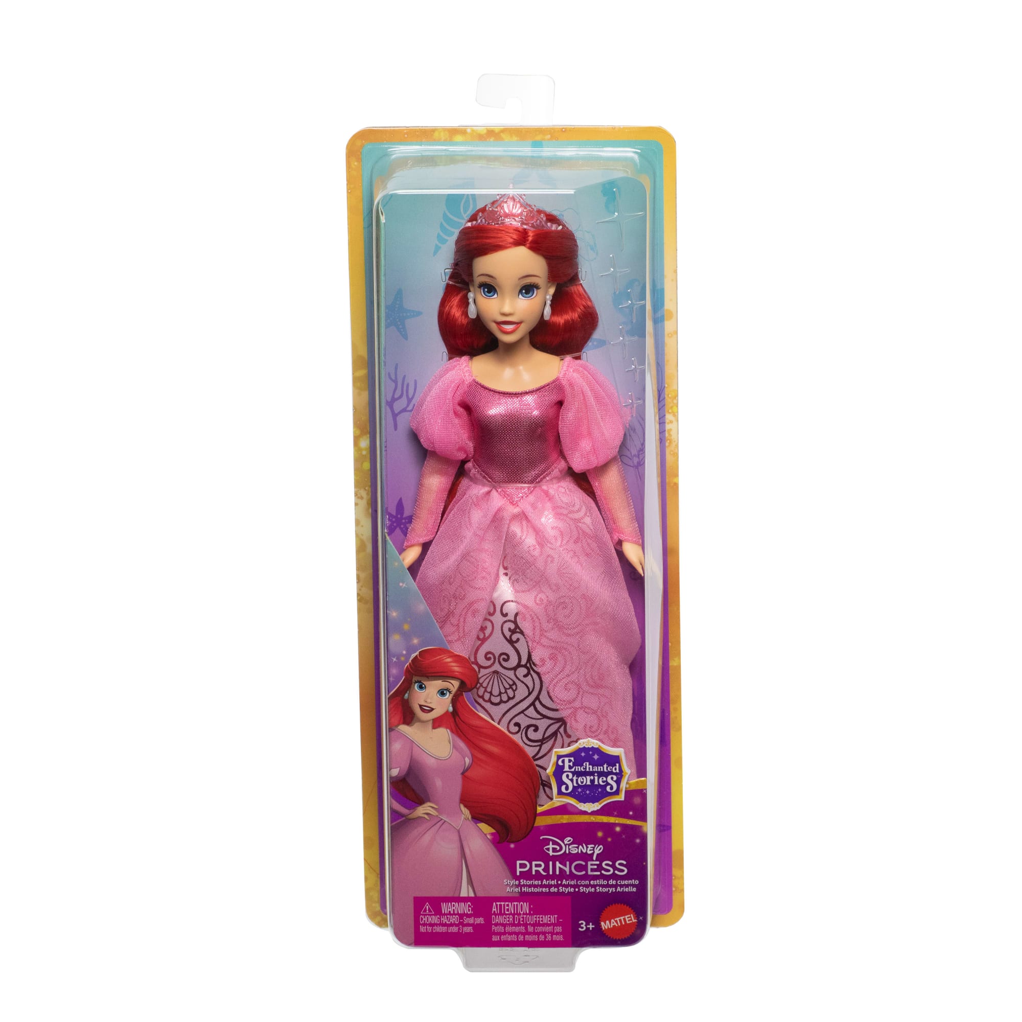 Disney Princess Enchanted Stories Ariel Fashion Doll With Sparkling Dress & Accessories. Posable - Image 6