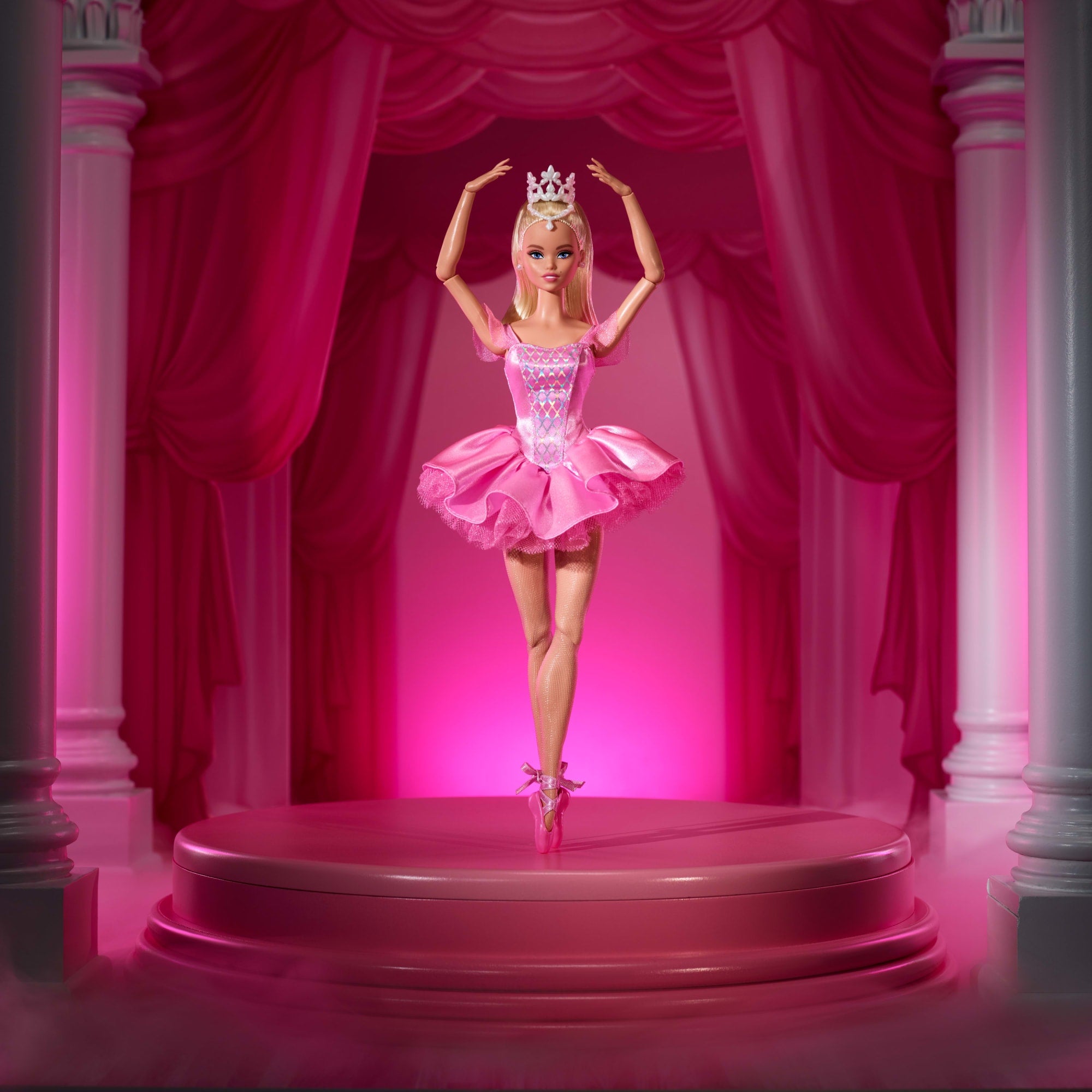 Barbie Signature Ballet Wishes Doll. Collectible Fashion Doll in Satiny. Pink Tutu - Image 2