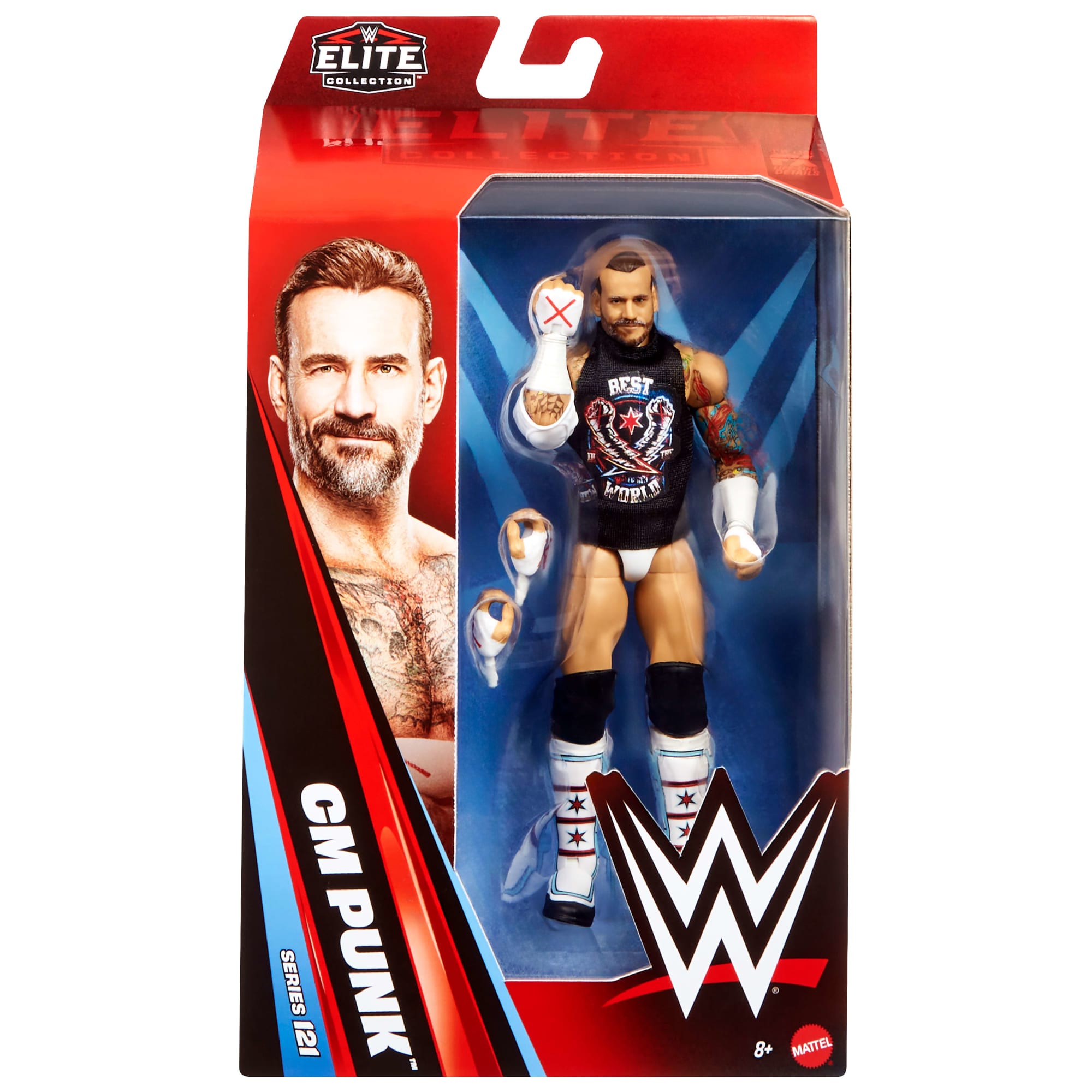 WWE Elite Cm Punk Action Figure. Greatest Hits 2025. 6-Inch Collectible Set With Accessories - Image 6
