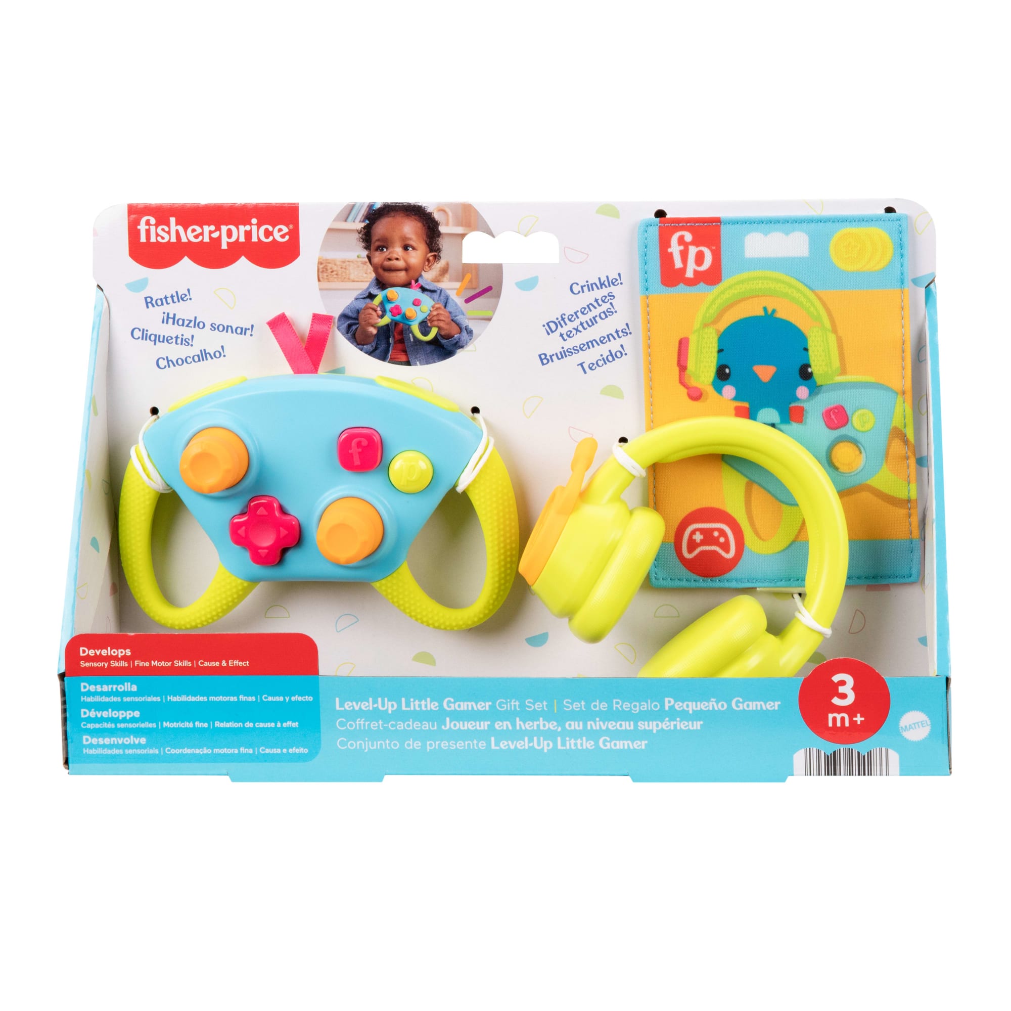 Fisher-Price Level-Up Little Gamer Gift Set. 3 Developmental Baby Toys For Newborns - Image 6