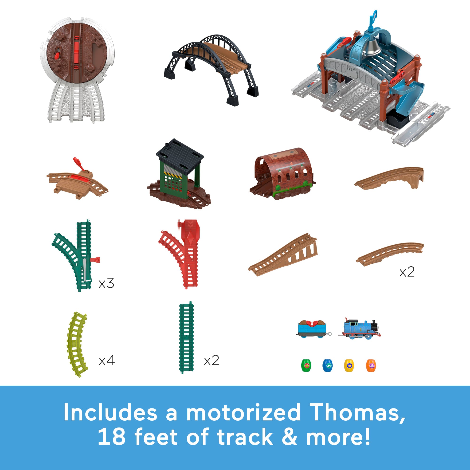Thomas & Friends Load & Launch Barrel Delivery Set By Fisher-Price & Classic Motorized Toy Train - Image 5