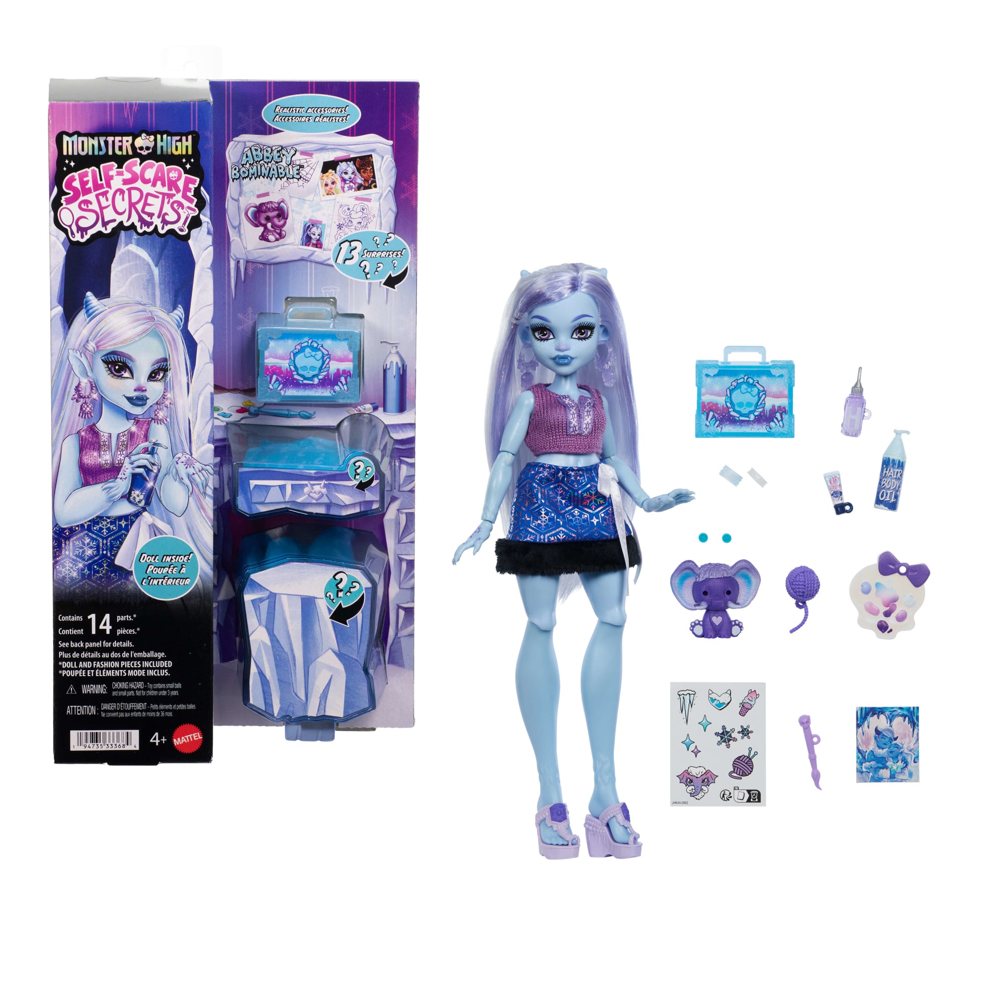 Monster High-Poupée Abbey Bominable Secrets de Beauté Terreur & Bien-Être