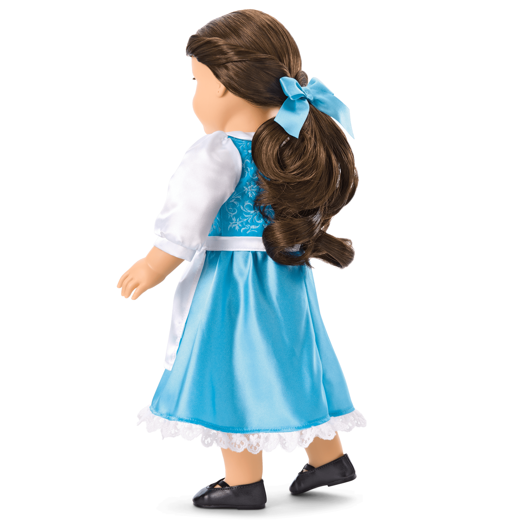 American Girl® Disney Princess Belle Blue Dress. Mrs. Potts. Chip & Accessories for 18-inch Dolls - Image 3