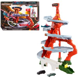Matchbox The Movie Mountain Helicopter Escape Playset With 2 Toy Cars & 1 Helicopter