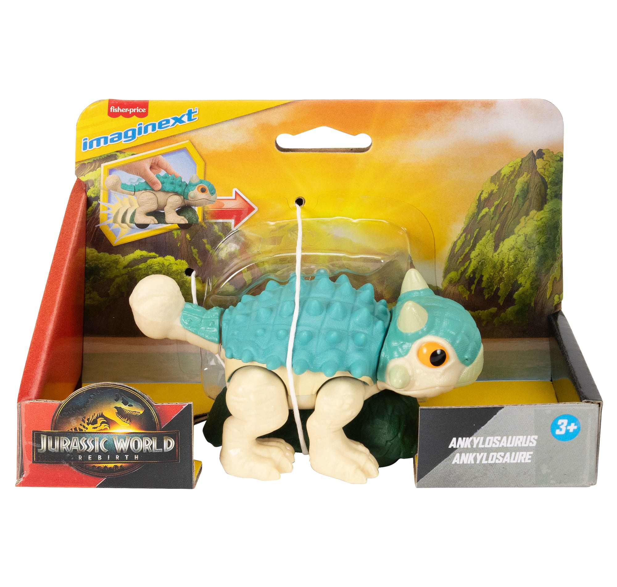 Fisher-Price Imaginext Jurassic World Ankylosaure. Mouvement. - Image 6