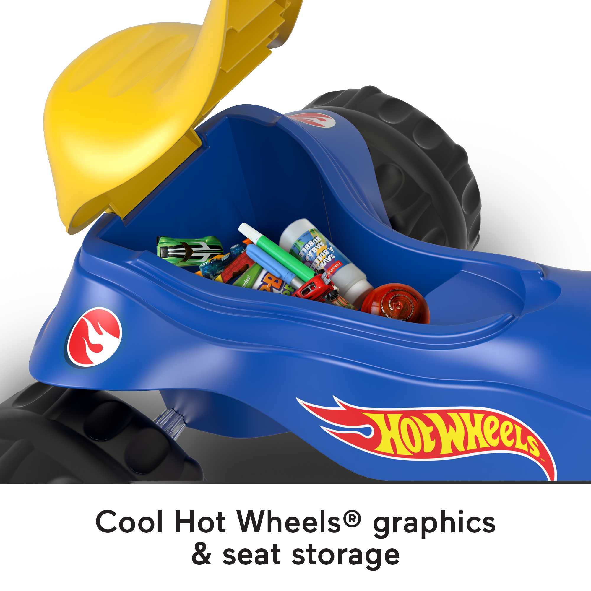 Fisher-Price Hot Wheels Tough Trike Toddler Tricycle With Handlebar Grips - Image 3