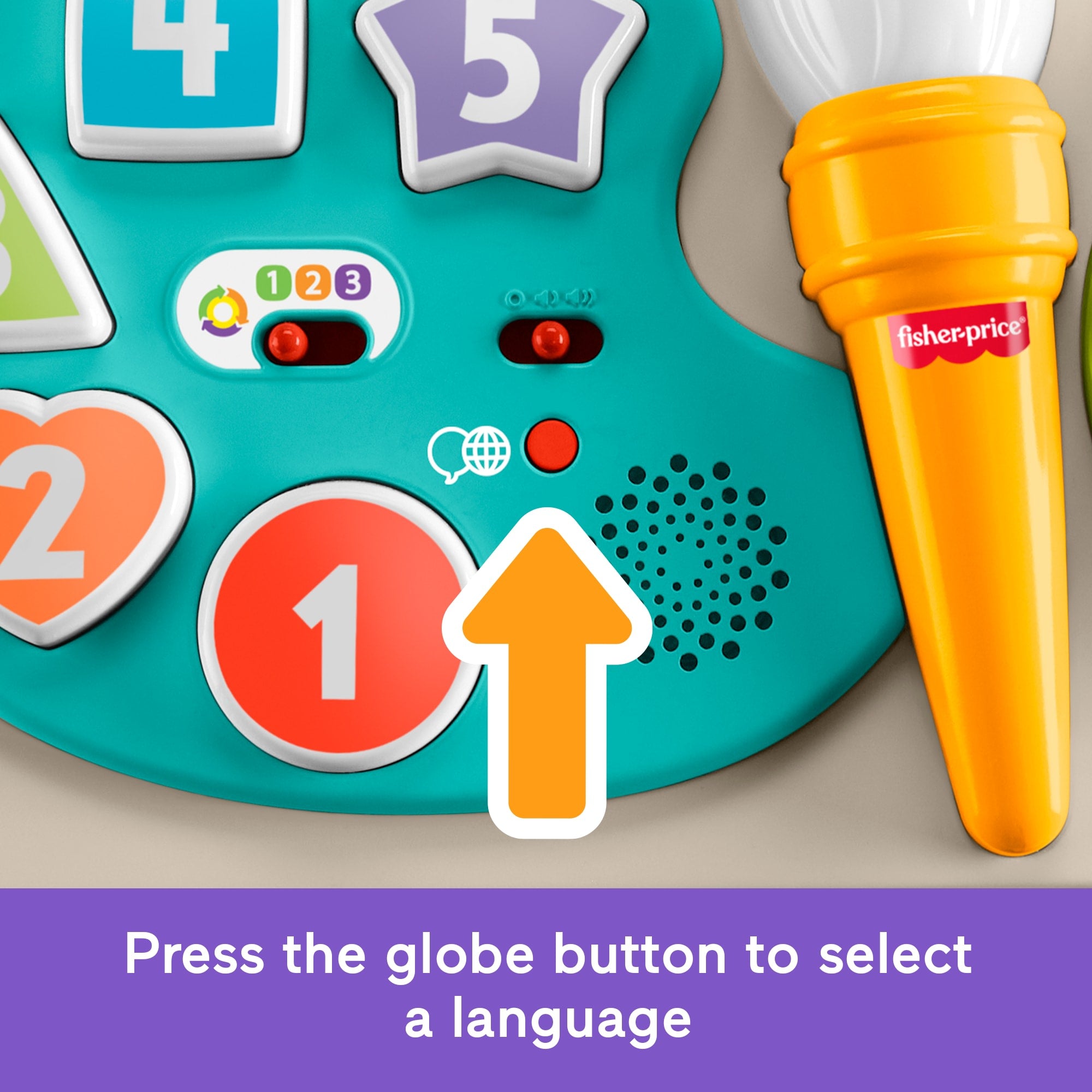 Fisher-Price 4-in-1 Activity Table & Easel. Baby & Toddler Electronic Learning Toy. Multilanguage Version - Image 4