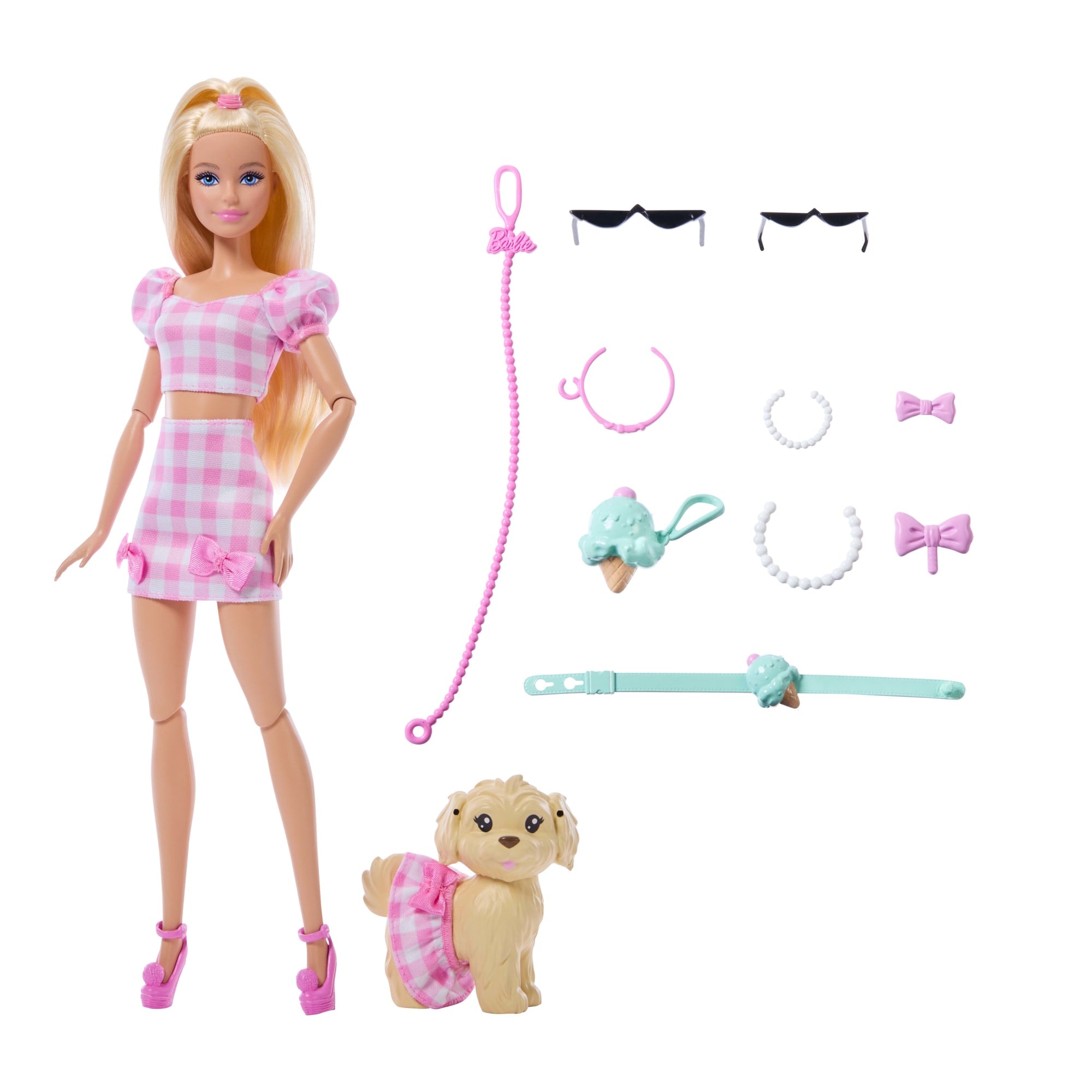 Barbie Fashion & Beauty Muñeca Looks Iguales Malibú y Perrito - Image 6
