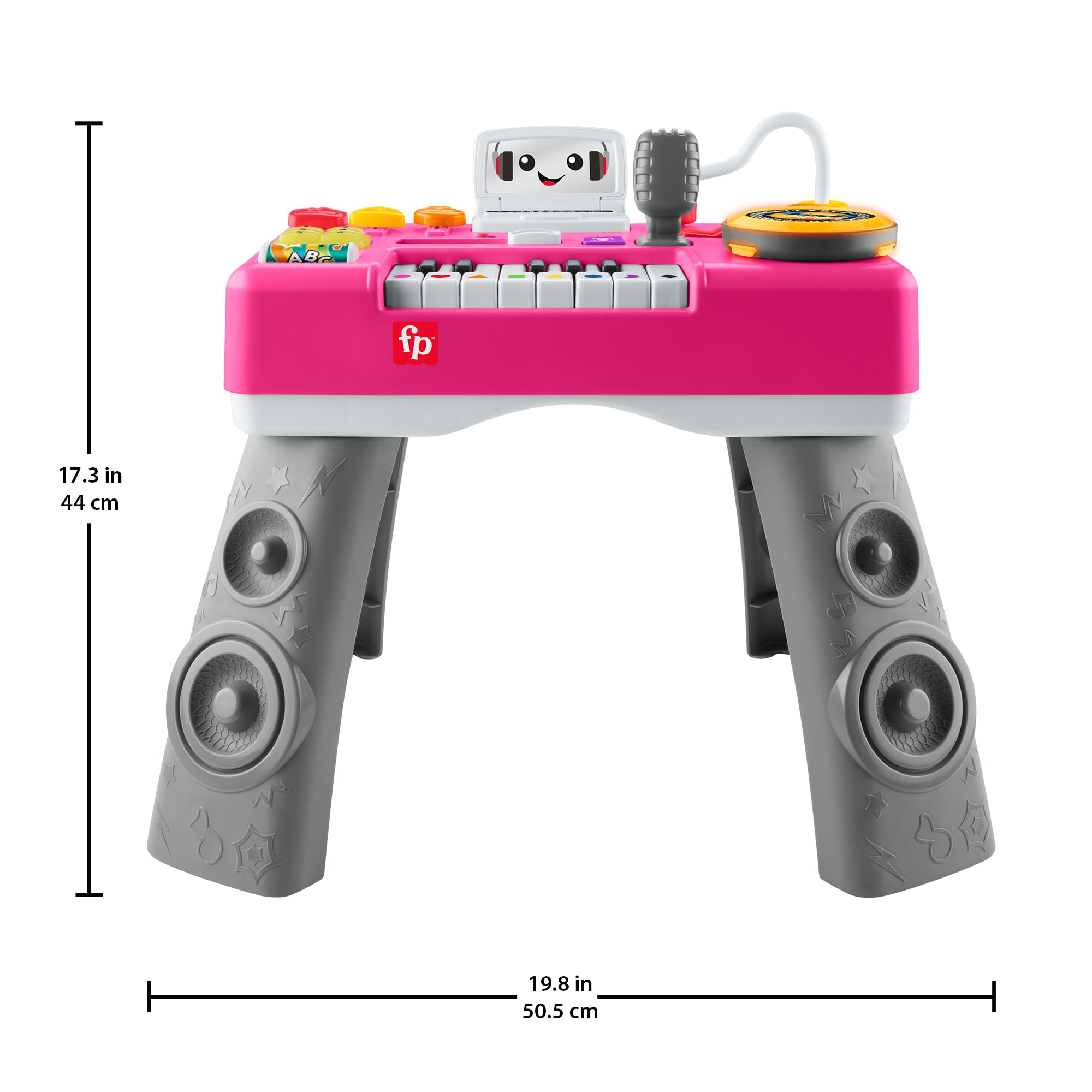 Fisher-Price Laugh & Learn Mix & Learn DJ Table. Baby & Toddler Musical Learning Toy. Pink - Image 6