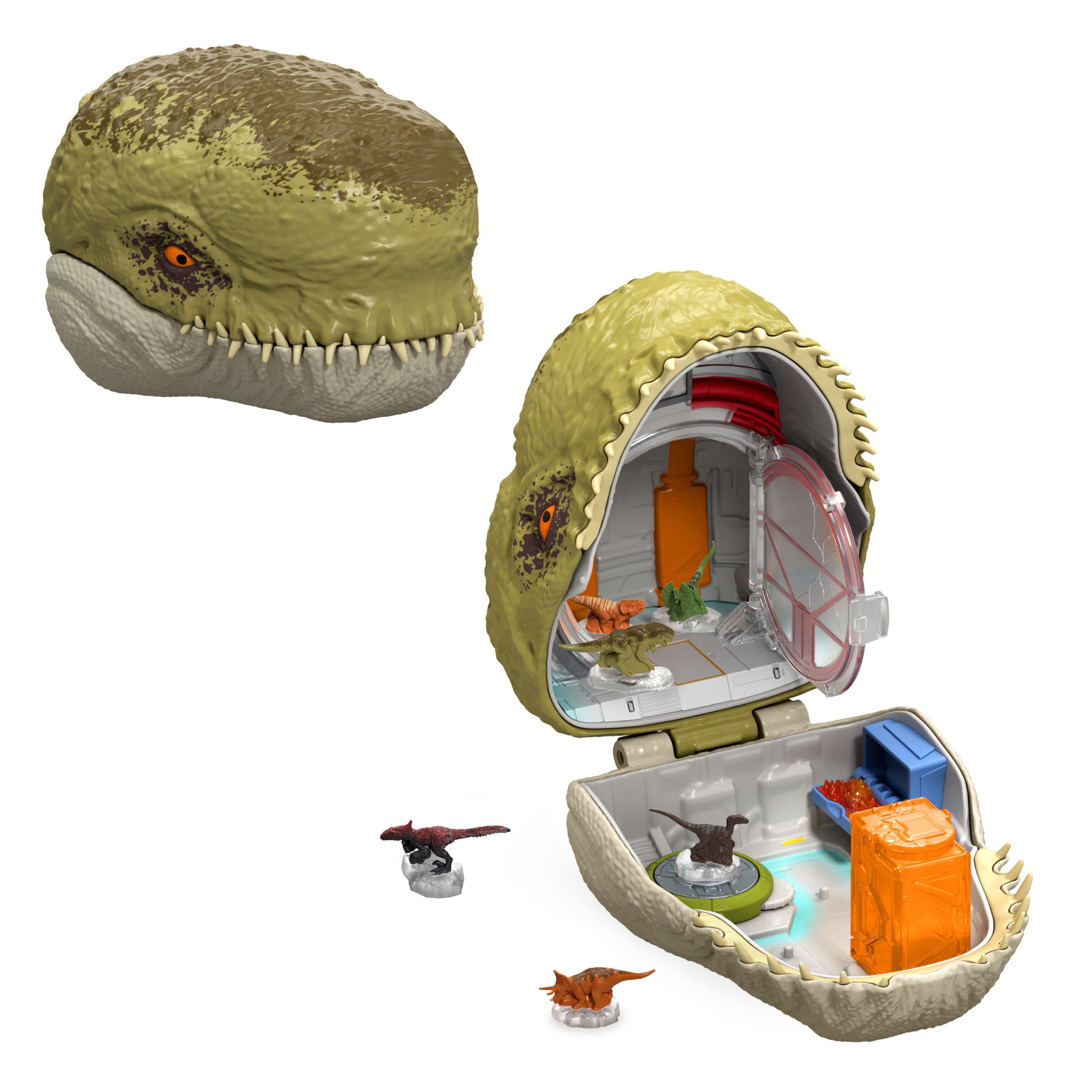 Tête de Mutadon Micro Aventures Jurassic World : La Renaissance. Coffret Avec Fonctionnalités Interactives et Petites Figurines