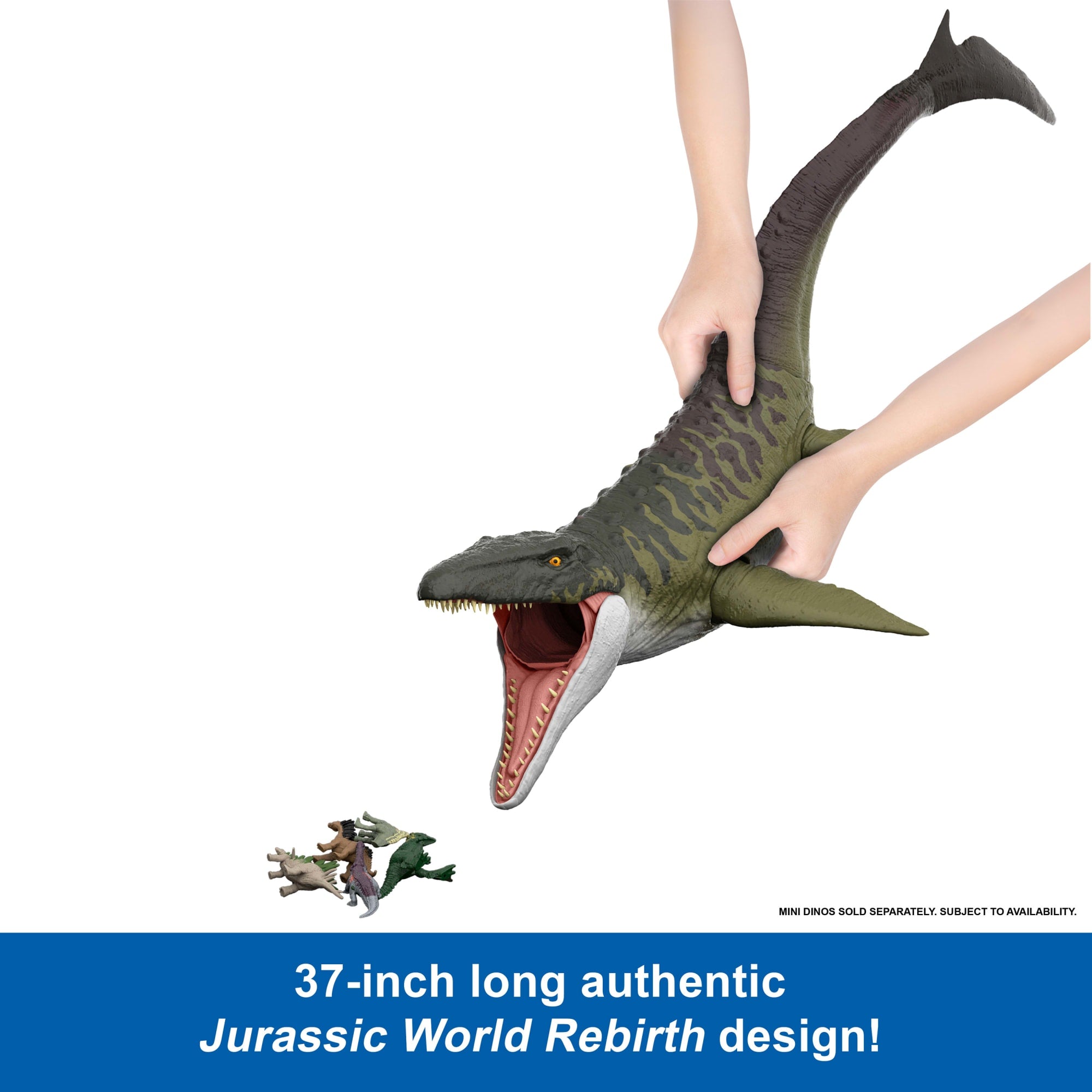Jurassic World Rebirth Super Colossal Mosasaurus Action Figure. Dinosaur Toy - Image 5