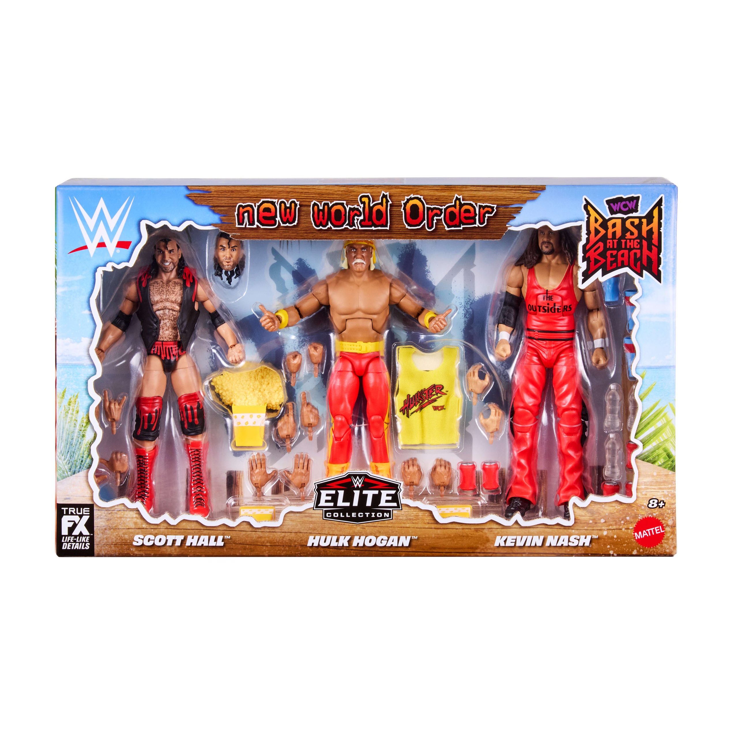 WWE Elite Scott Hall Kevin Nash Hulk Hogan Action Figures - Image 7