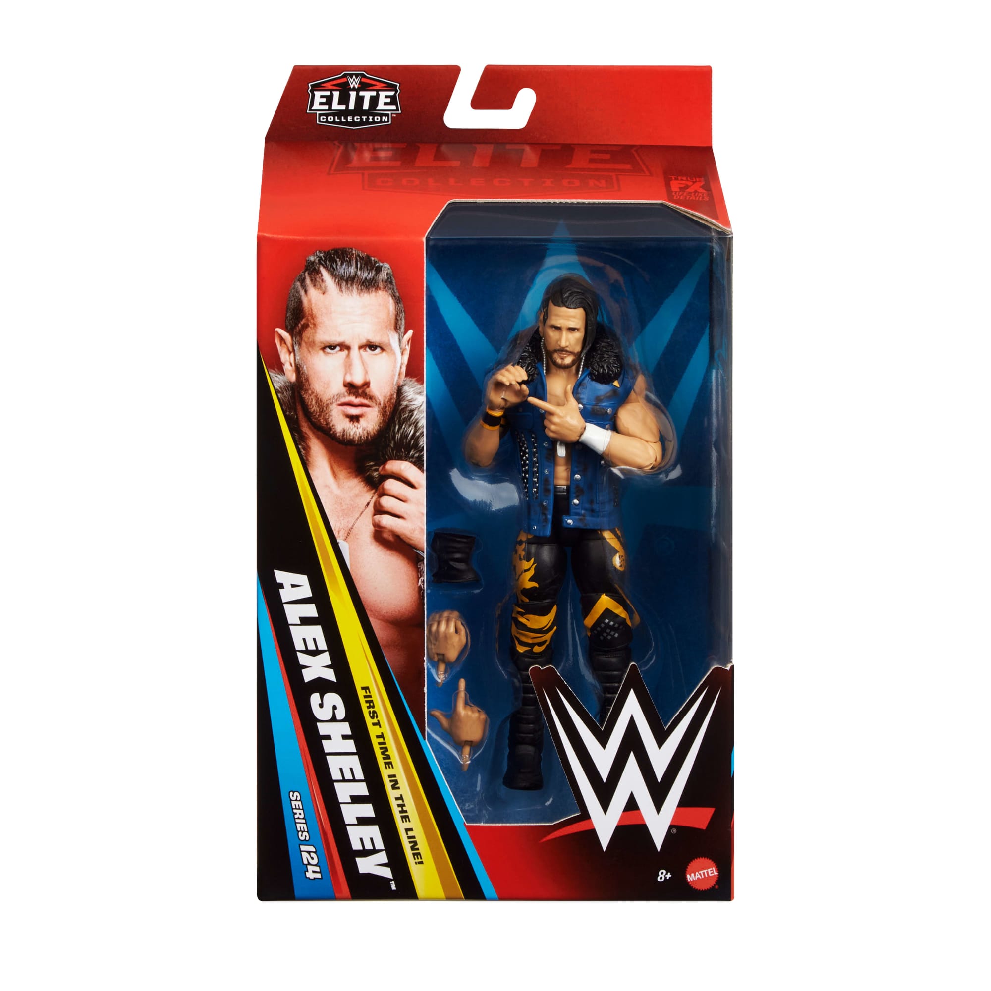 WWE Elite Alex Shelley Action Figure. Series #124. 6-Inch Collectible With Articulation & Accessories - Image 2