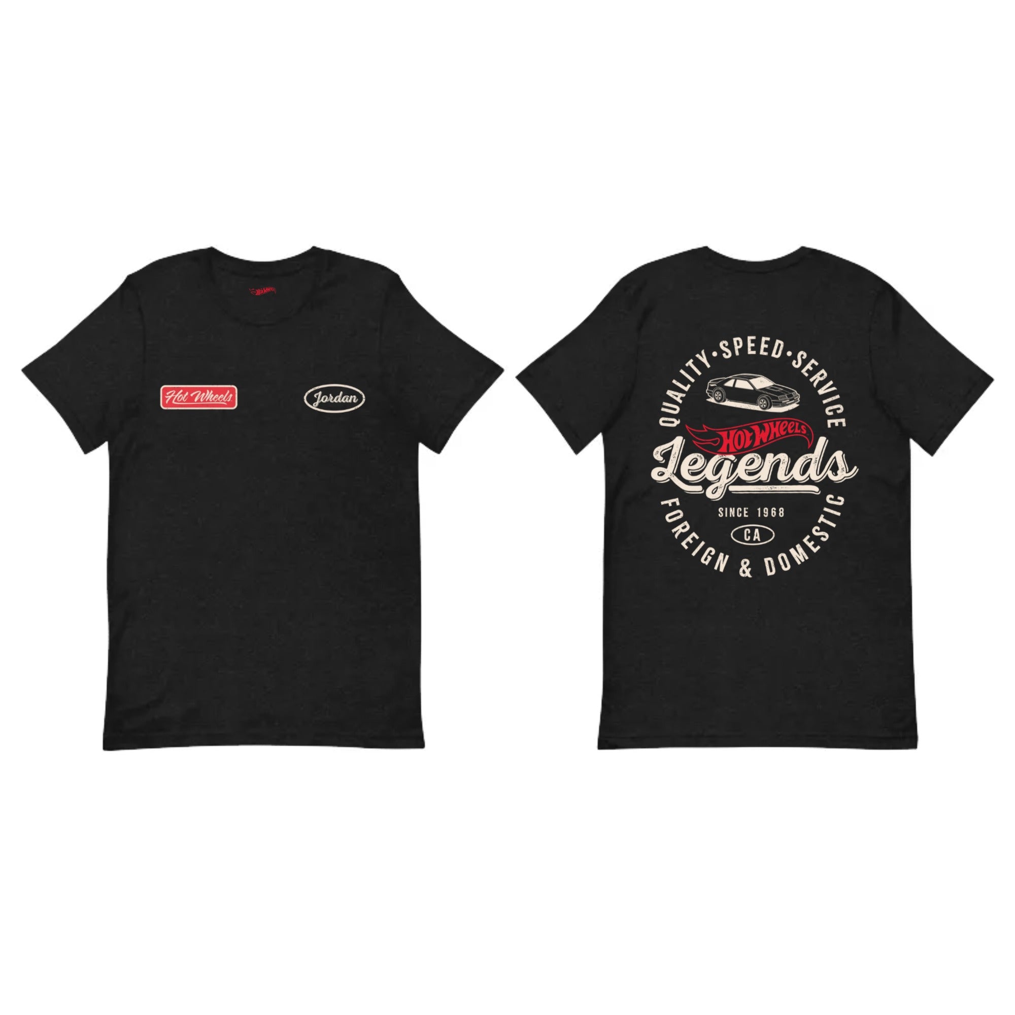 Hot Wheels Customizable Legends Mechanic Black T-Shirt - Image 4