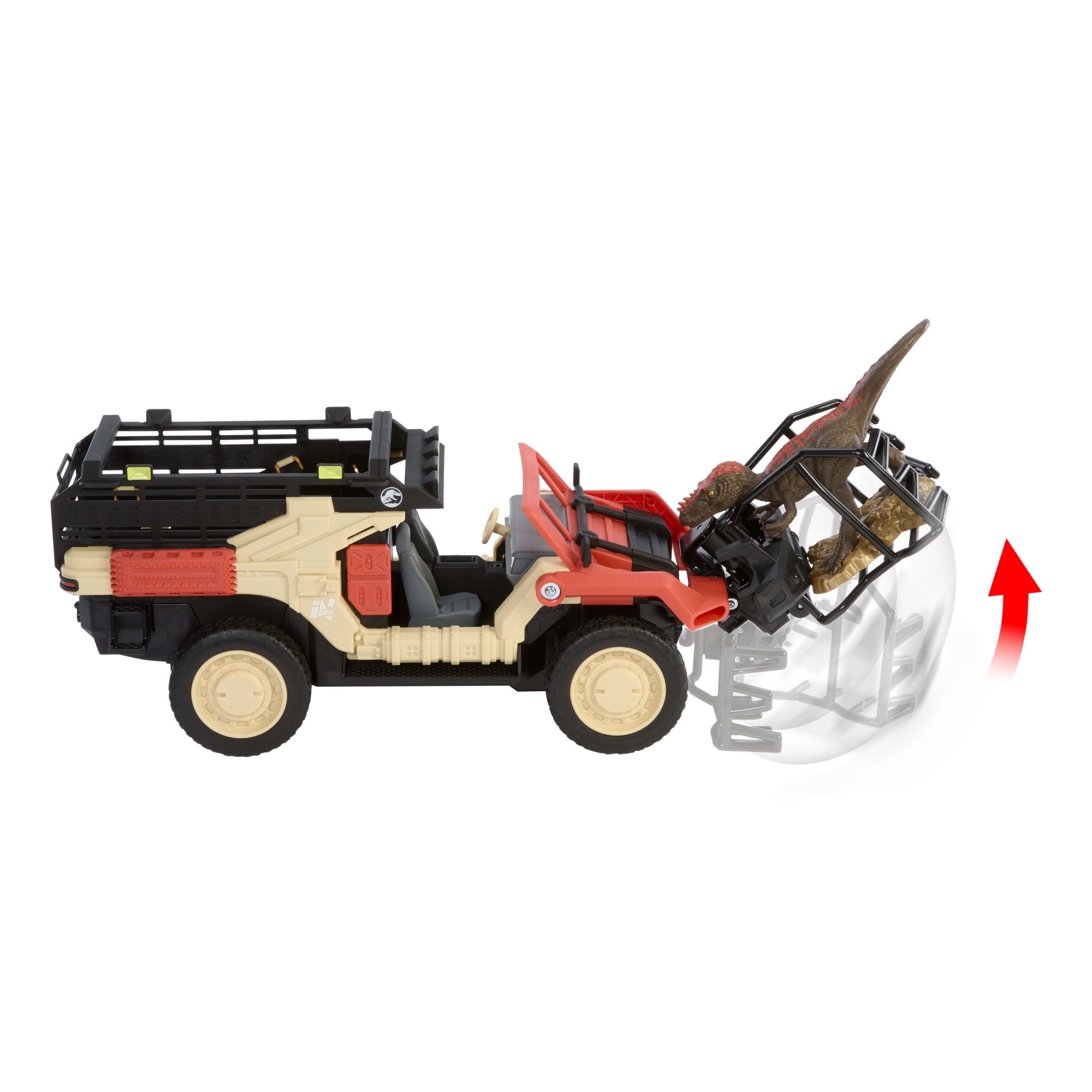 Matchbox RC Jurassic World Dino Catcher RC. Remote-Control Toy Truck With Dinosaur Figure - Image 5