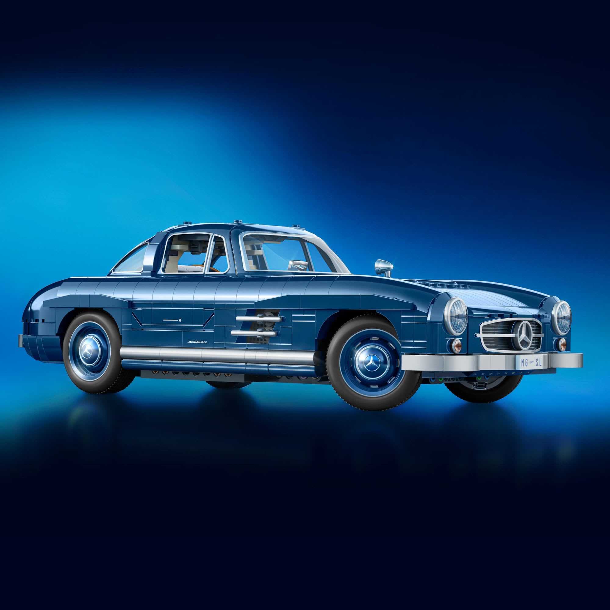 Mattel Brick Shop Hot Wheels Mercedes-Benz 300 SL Building Set - Image 11