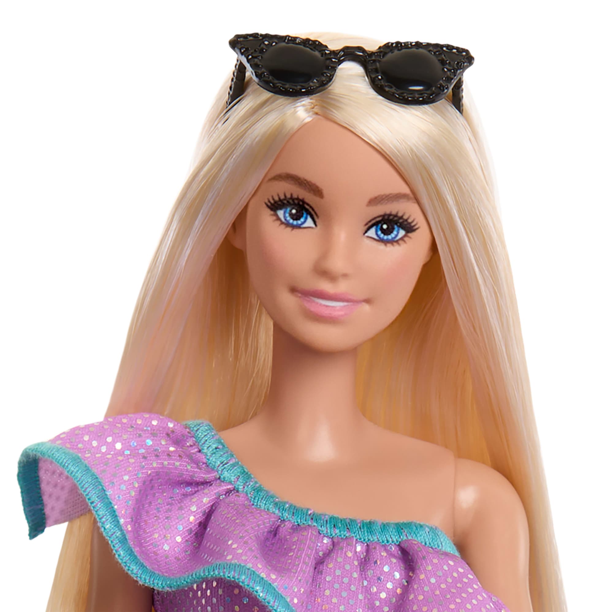 Barbie Fashion Doll With Clothes And Accessories including Party Dresses & Purses (3 Outfits) - Image 2