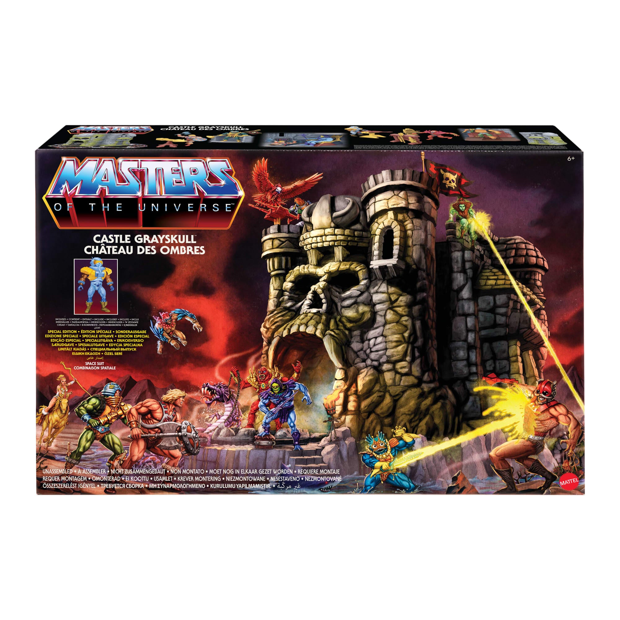 Masters Of The Universe Vintage Castle Grayskull Playset With Display Mat & 1 Figure & Accessories - Image 6