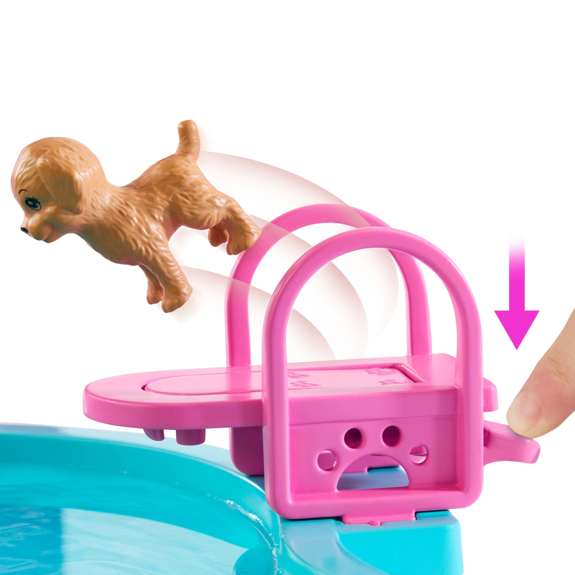 Barbie-Coffret Piscine de Rêve-Toboggan. Jacuzzi. + de 20Accessoires - Image 4