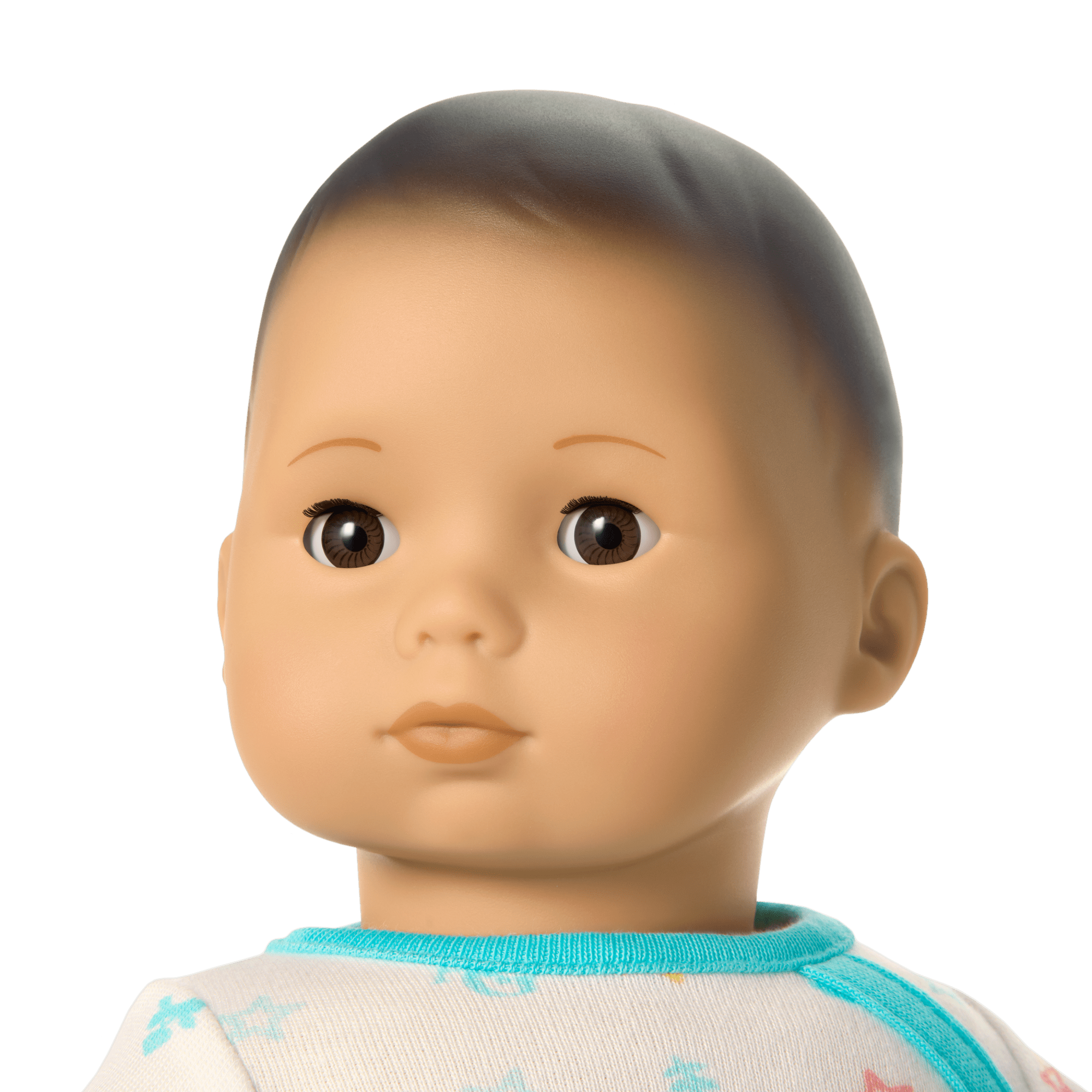 Bitty Baby® Doll #4 with black hair in Pastel Blue - Image 3