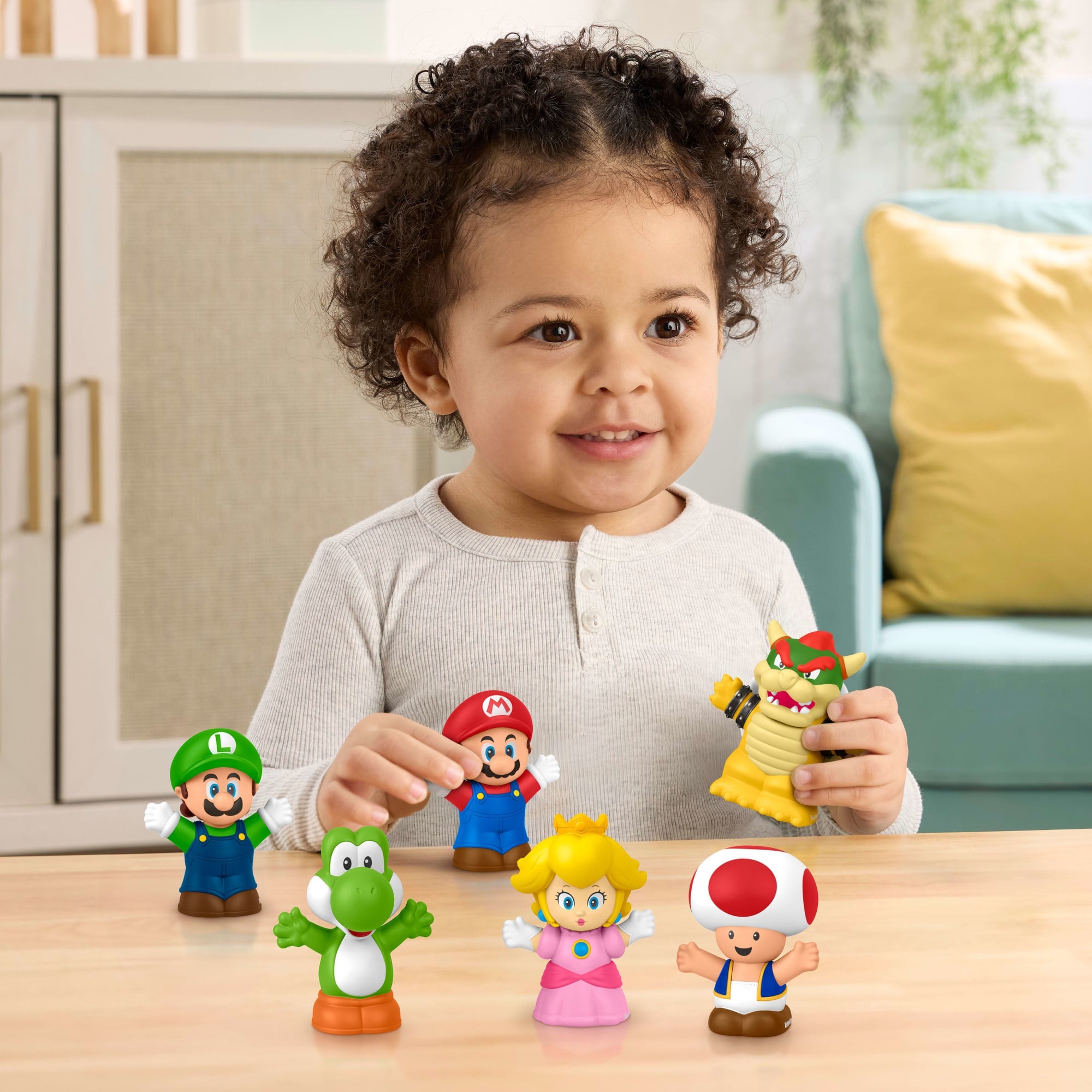 Little People Mario Bros Brinquedo para Bebês FP Little People Conjunto De Figuras Do Mario Bros - Image 2
