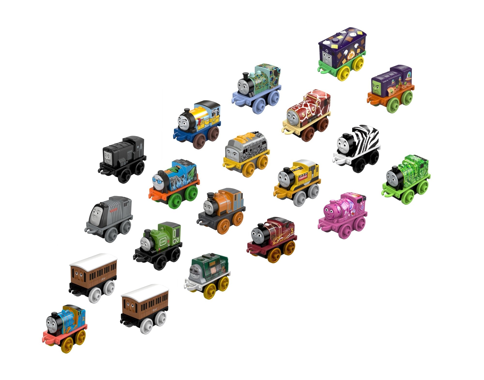 Thomas & Friends Minis Toy Train Pack. 20 Miniature Engines And Railway Vehicles For Preschool Kids