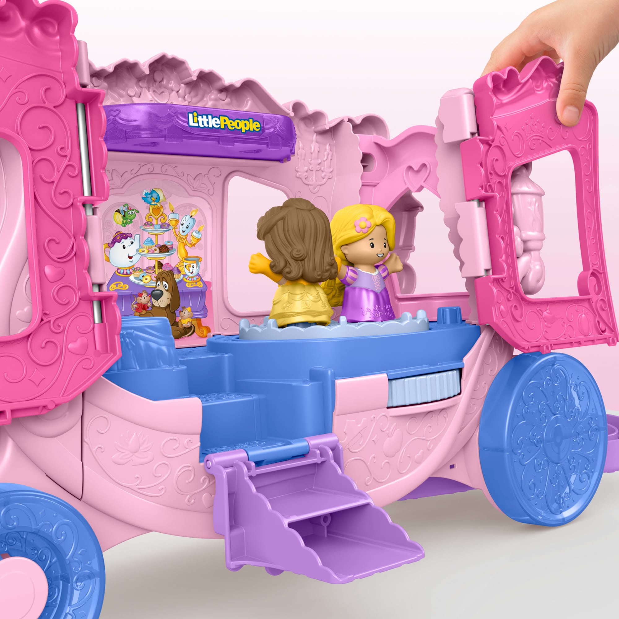 Little People Disney Princesa Juguete para Bebés Carruaje de Princesas - Image 3