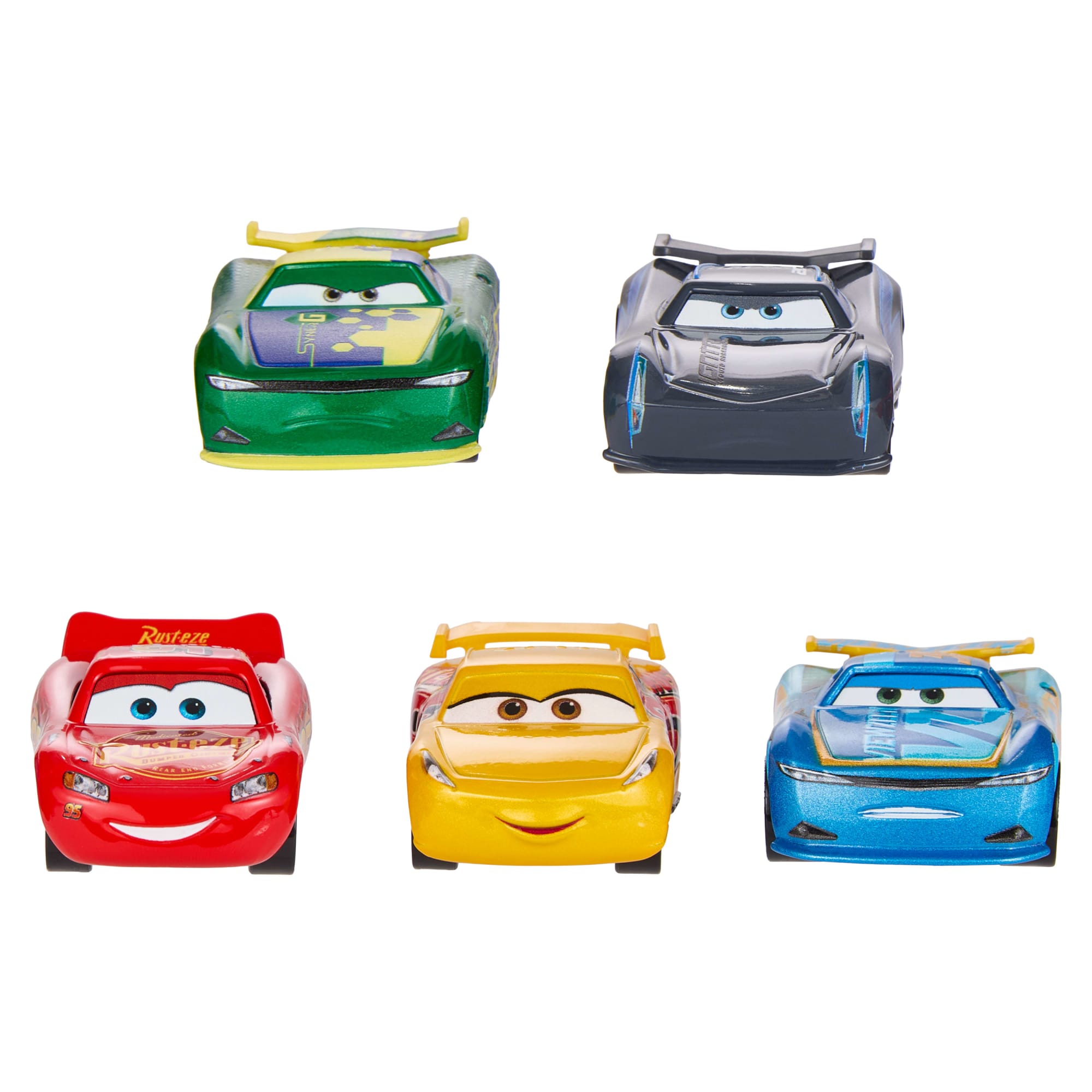Disney And Pixar Cars Travelin' Team 5-Pack. Set Of 5 1:55 Scale Die-Cast Toy Cars - Image 2