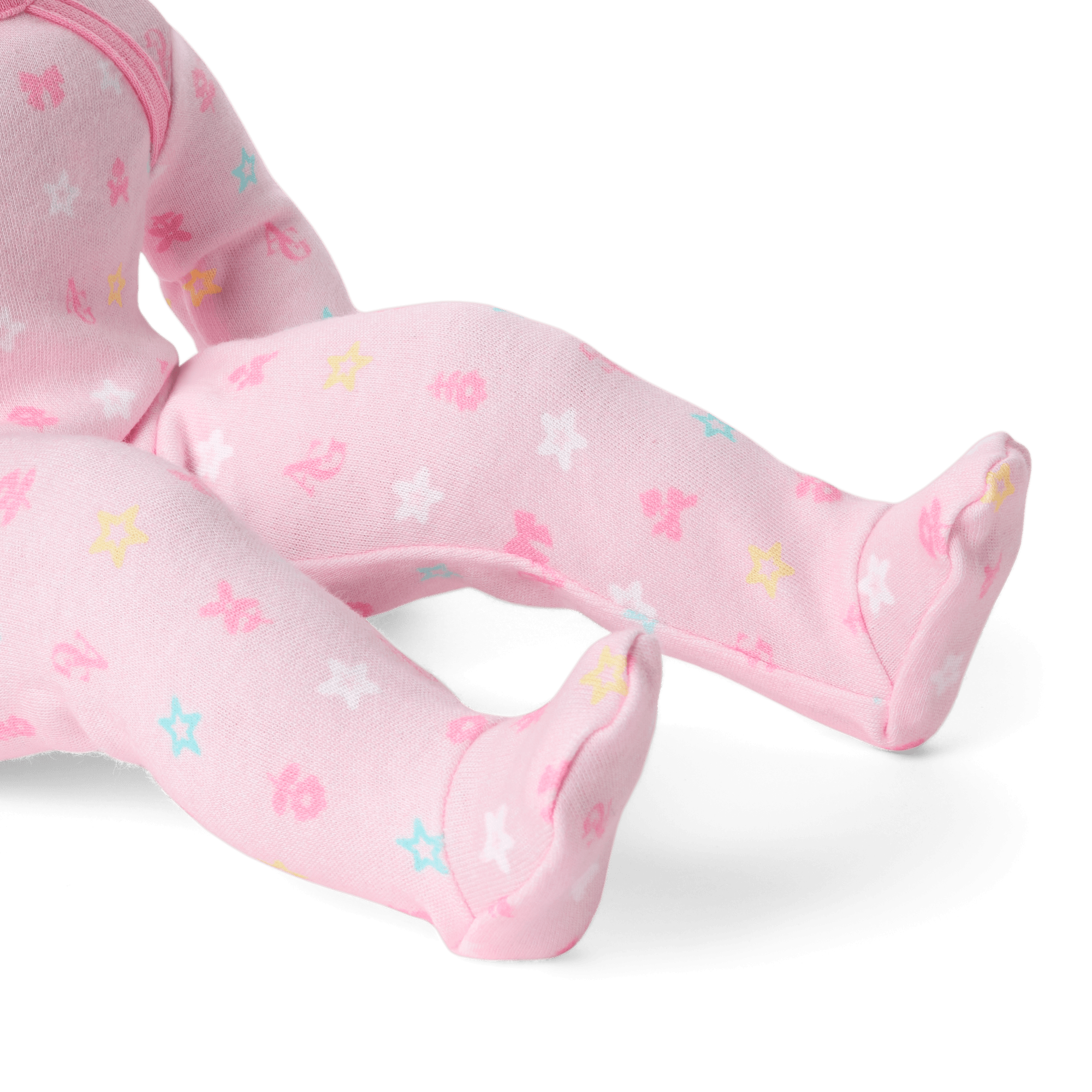 Bitty Baby® Doll #5 with dark-brown hair in Pastel Pink - Image 6