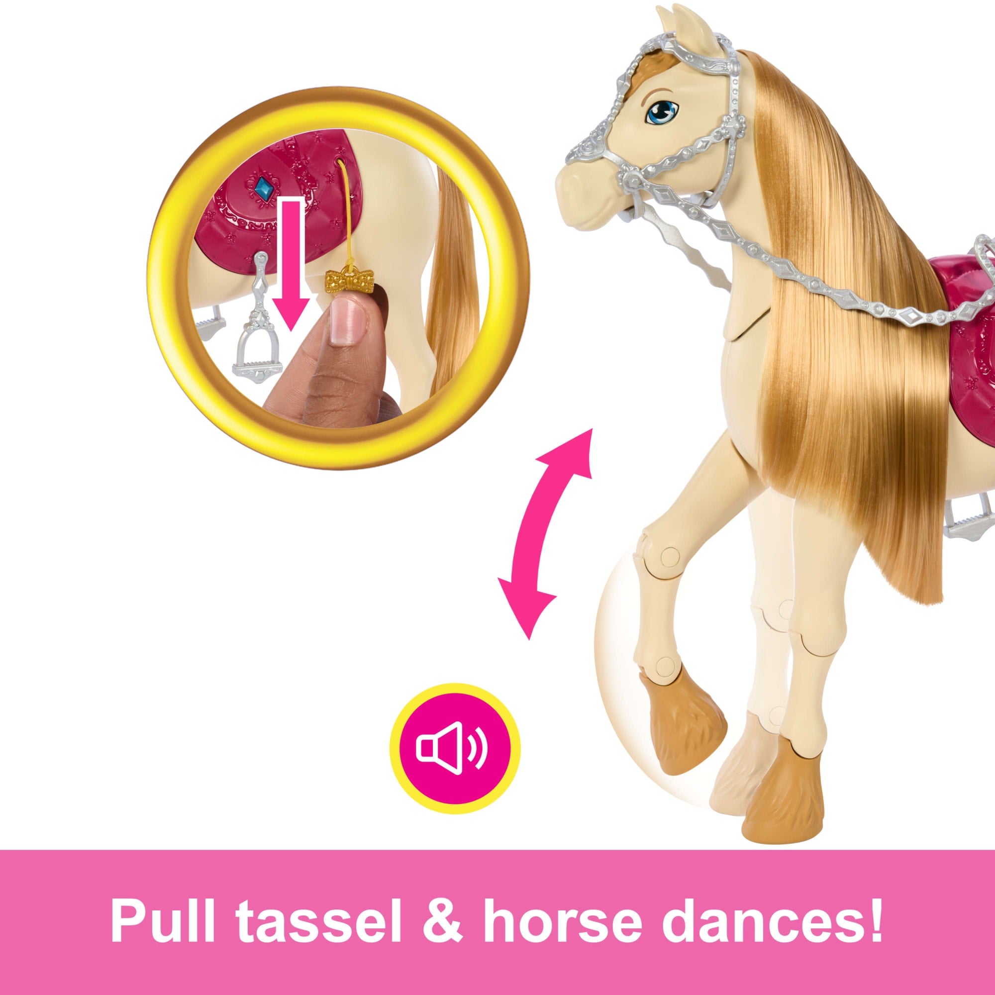Barbie Mysteries: The Great Horse Chase interactive Toy Horse With Sounds. Music & Accessories - Image 4