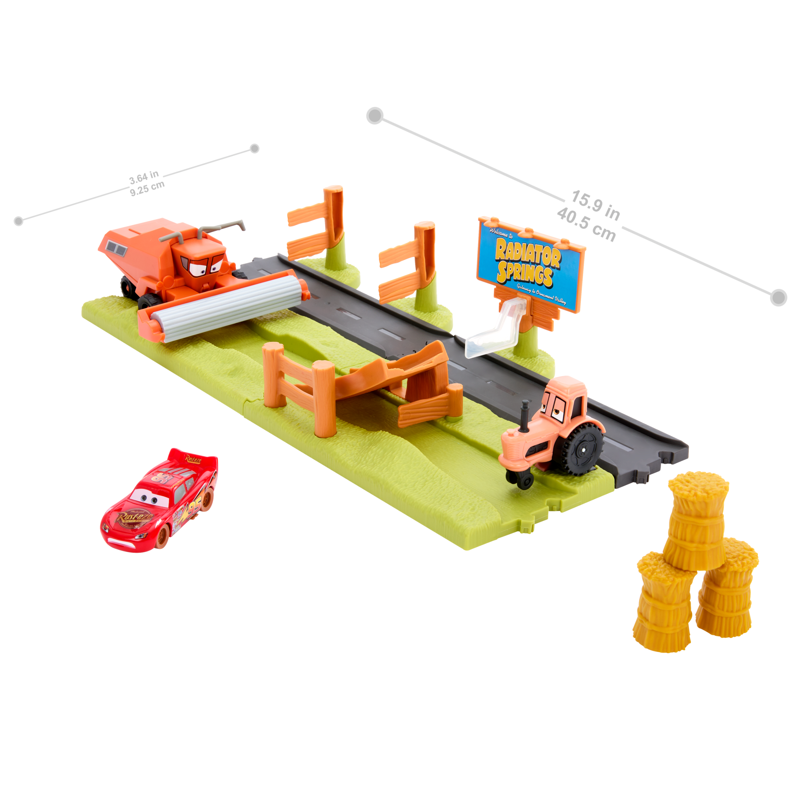 Disney And Pixar Cars Frank Escape & Stunt Race Playset With Lightning Mcqueen Toy Car - Image 5