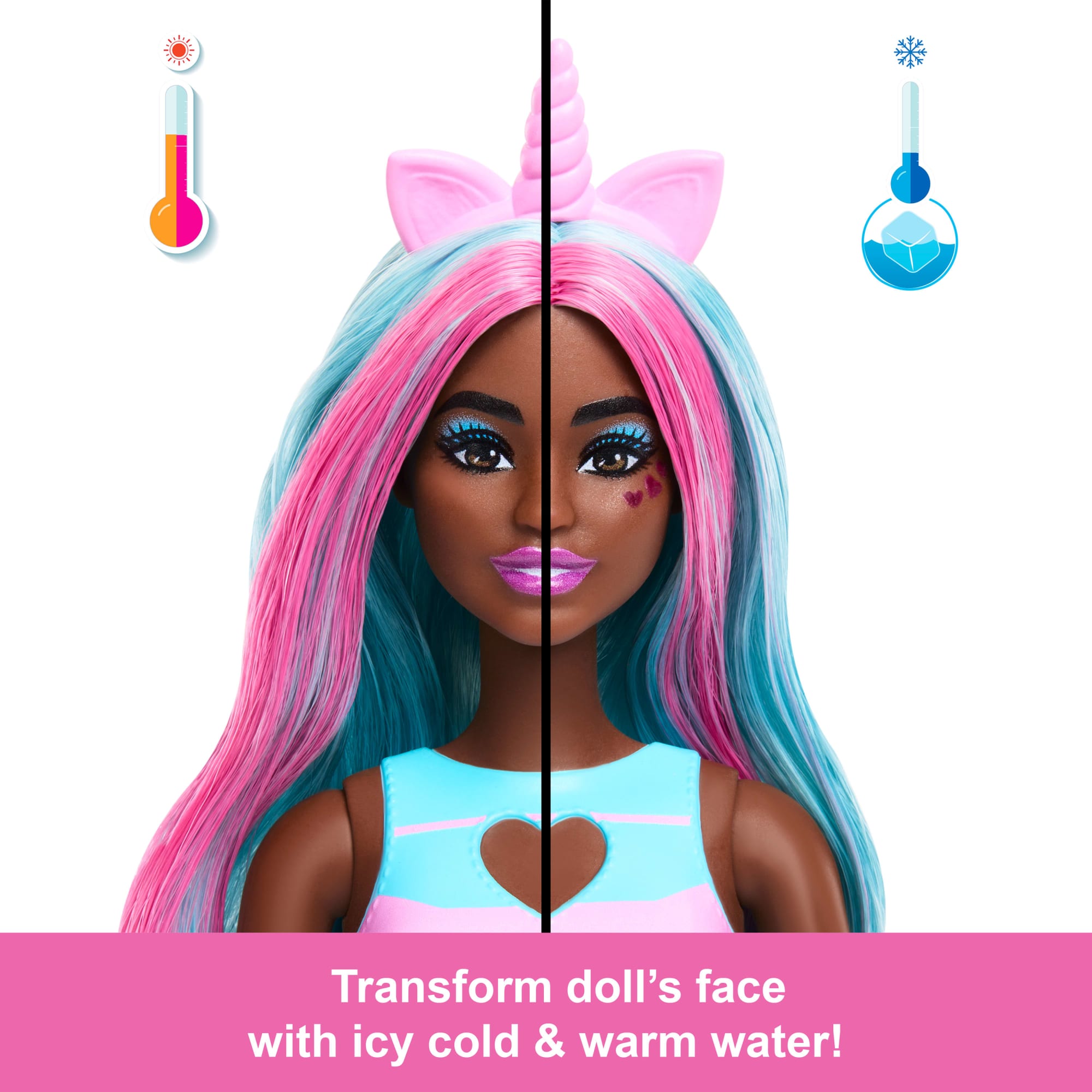 Barbie Pop Reveal Shakes Series Doll & Accessories Set. Scented Sweet Unicorn Fashion Doll - Image 5