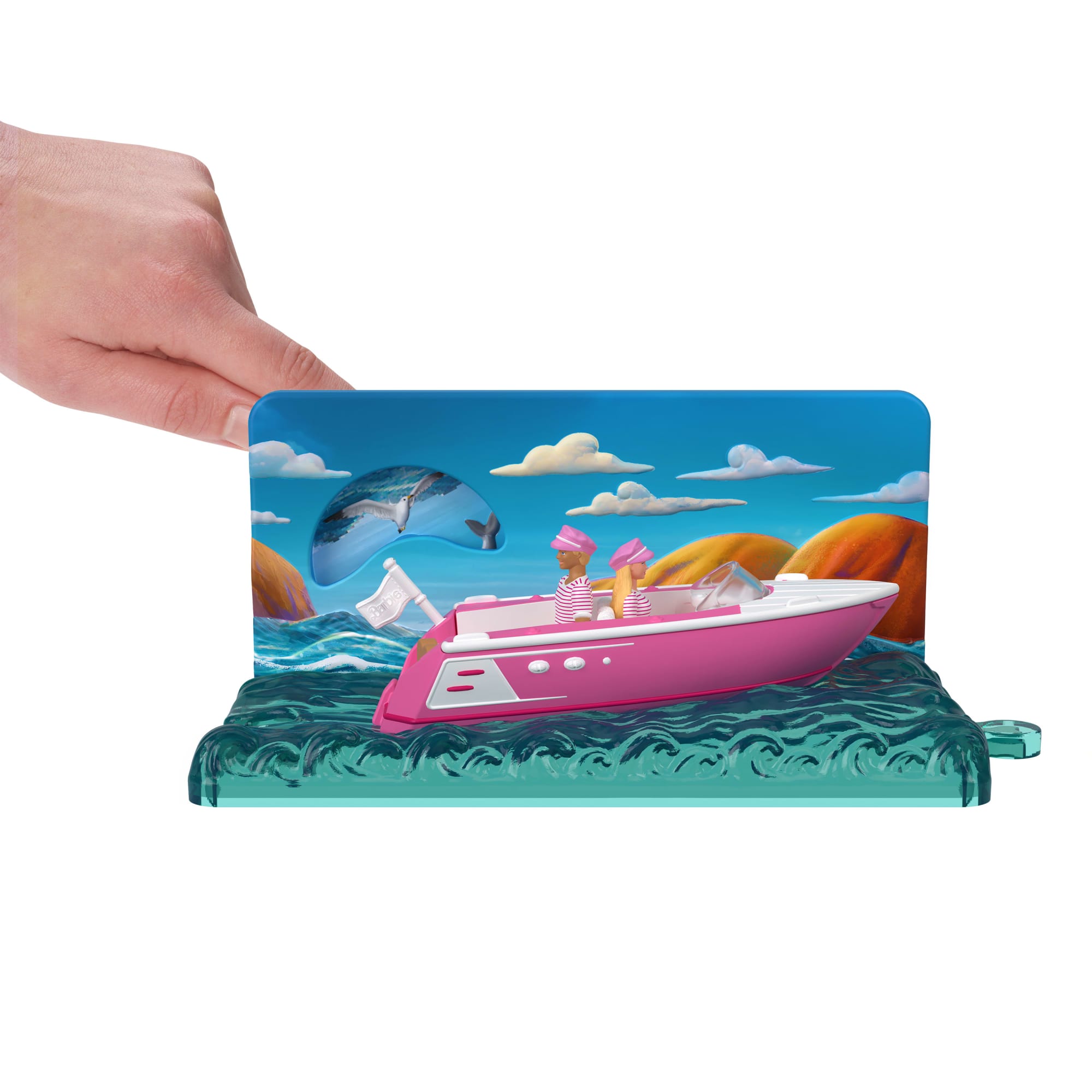 Barbie Mini BarbieLand Veículo para Boneca O Filme Barbie e Ken em um barco - Image 2