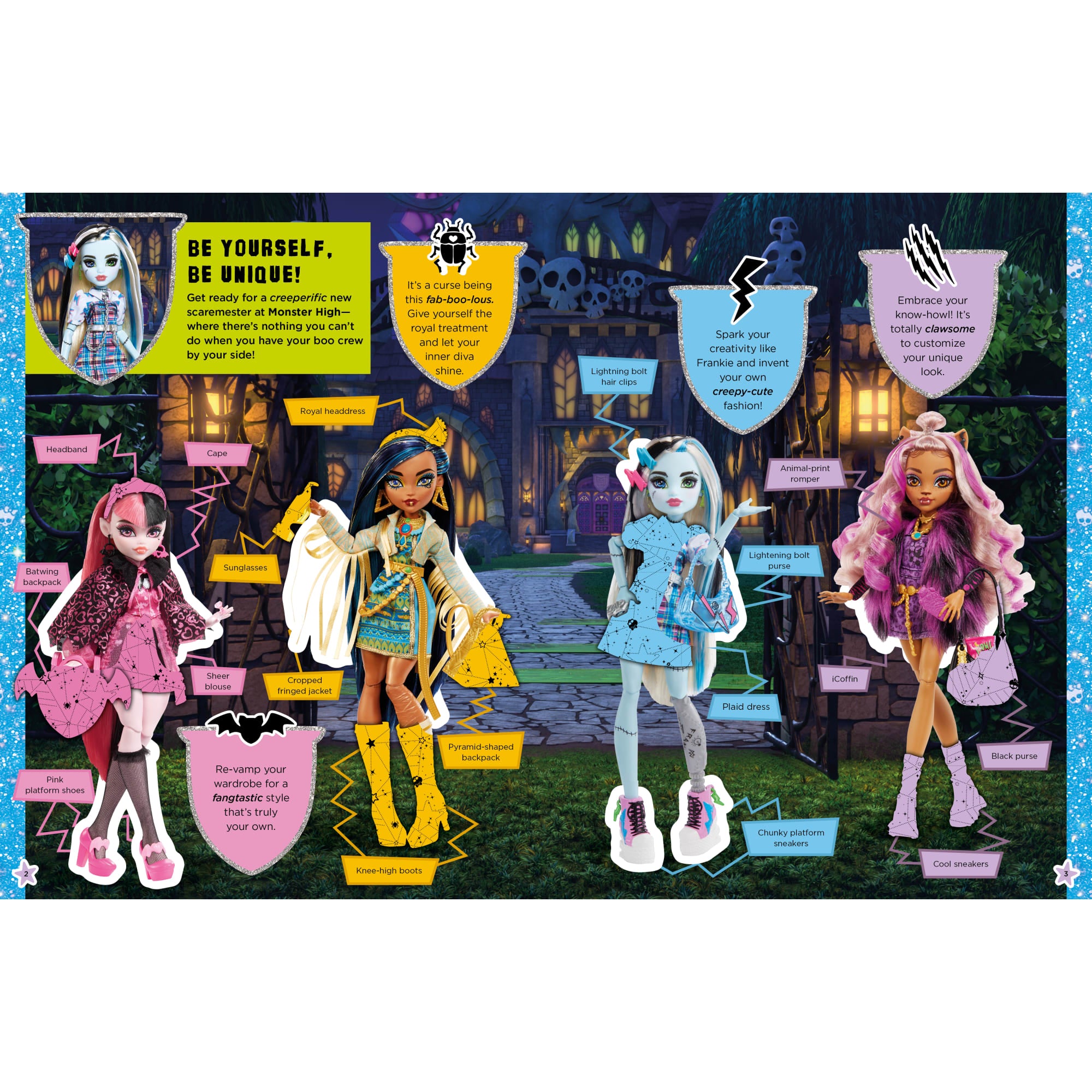 Monster High: Dress-Up Sticker Book (Ages 6+) | Mattel - Image 3