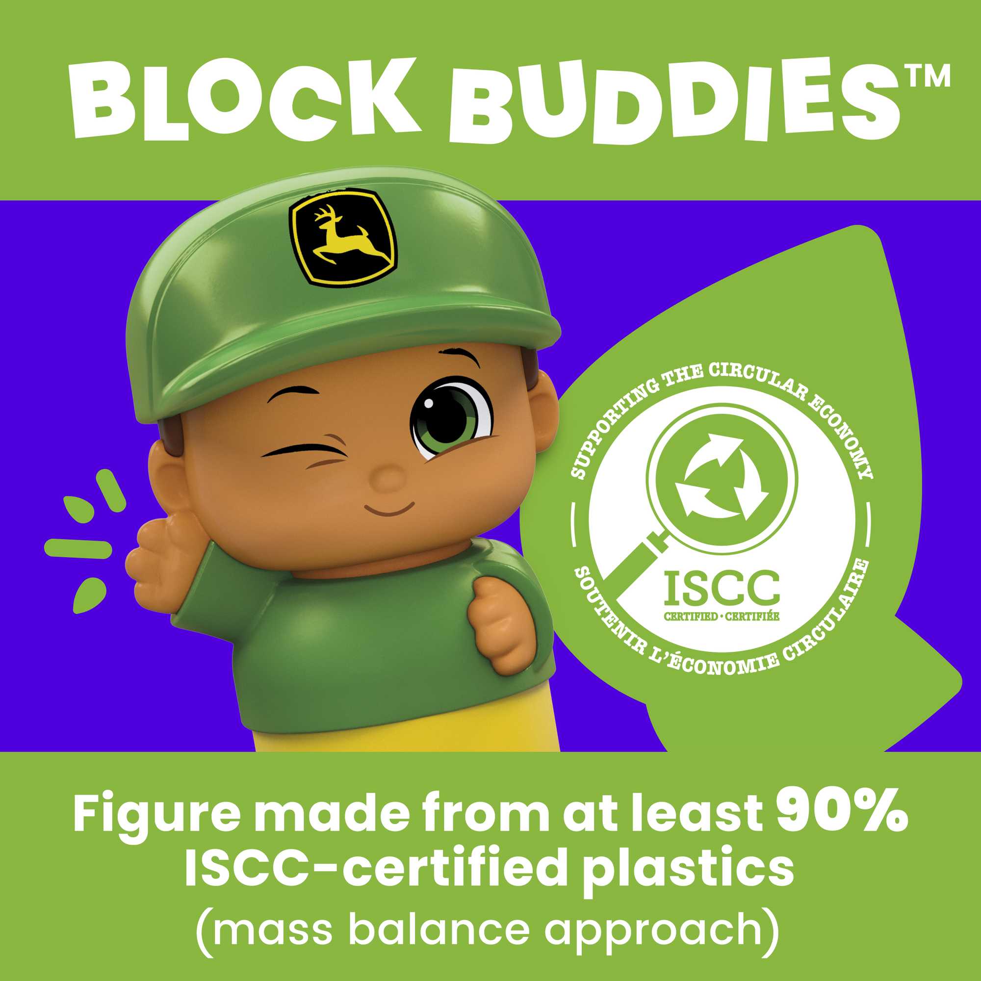 MEGA BLOKS Fisher-Price Building Toy Blocks John Deere Dump Truck (25 Pieces) For Toddler - Image 5