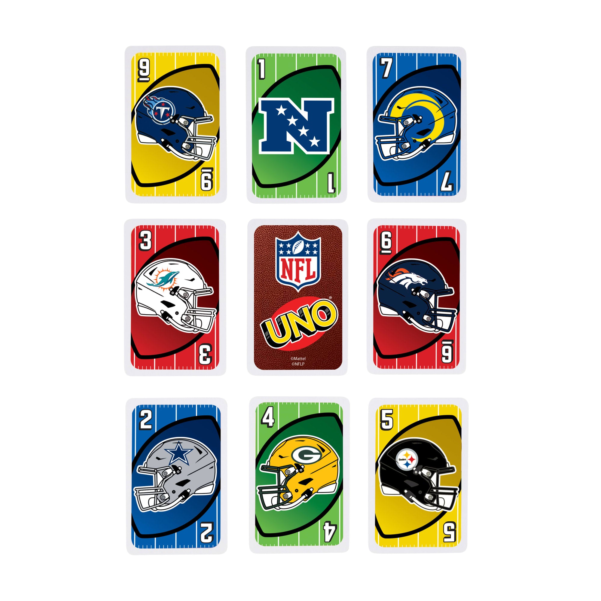 UNO NFL Card Game in Storage & Travel Tin For Kids. Adults & Family Night. Features All 32 NFL Teams - Image 6